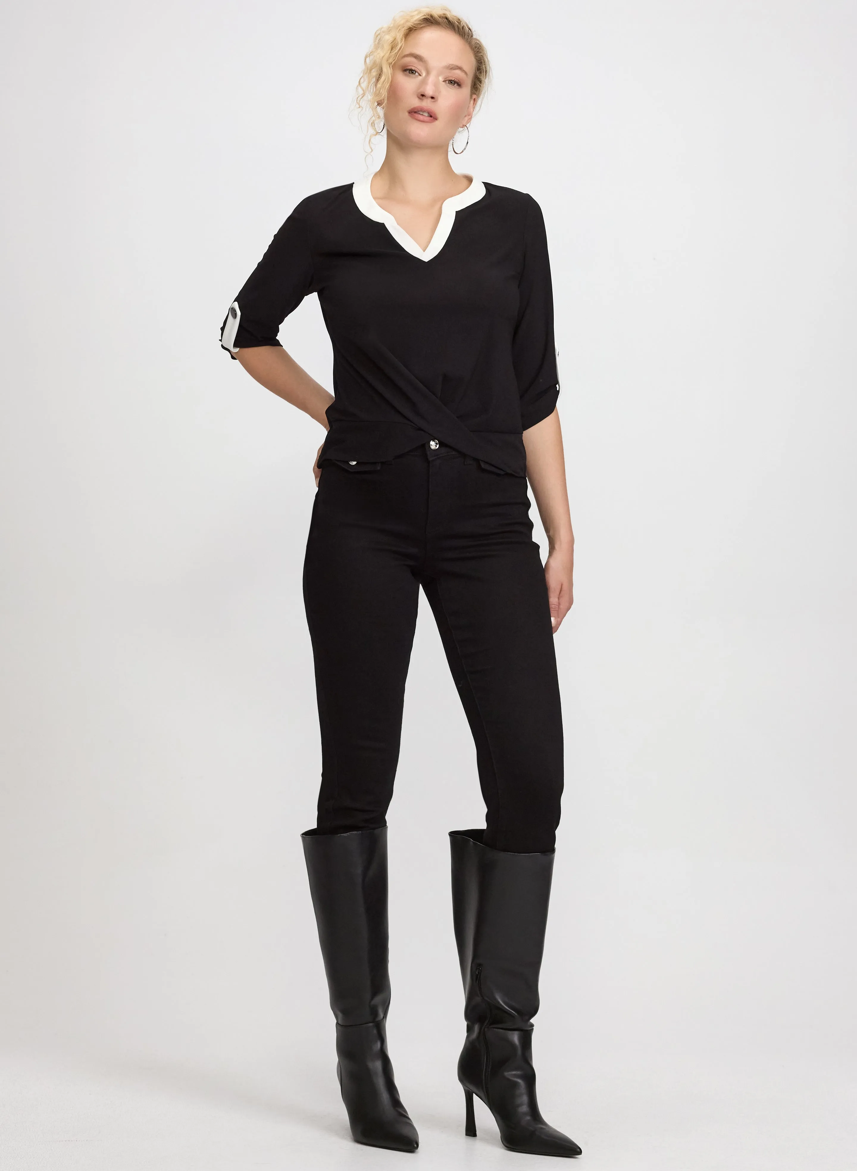 Contrast Trim Top sold by Laura product image thumbnail 4