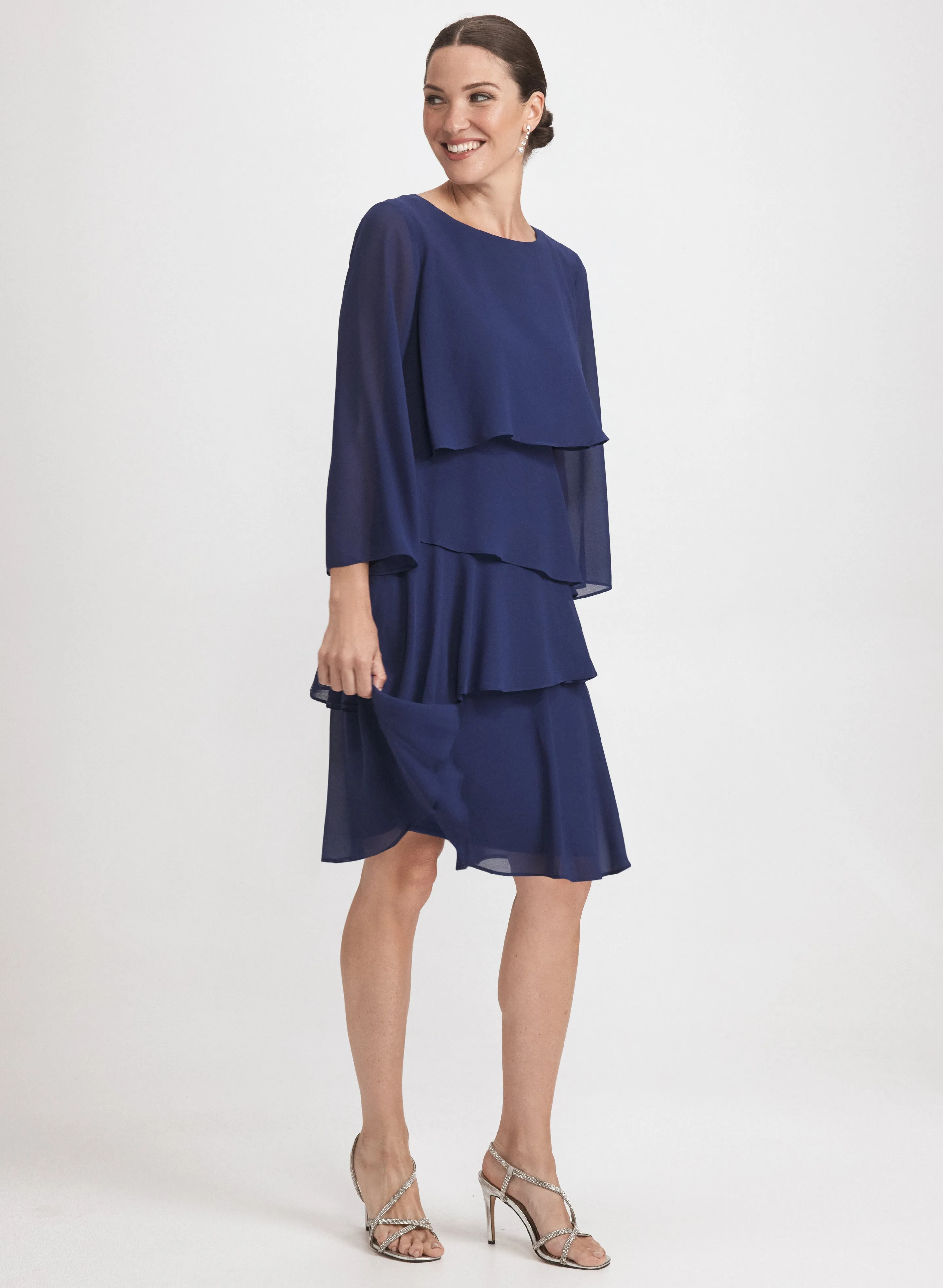 Tiered Chiffon Dress sold by Laura product image thumbnail 2