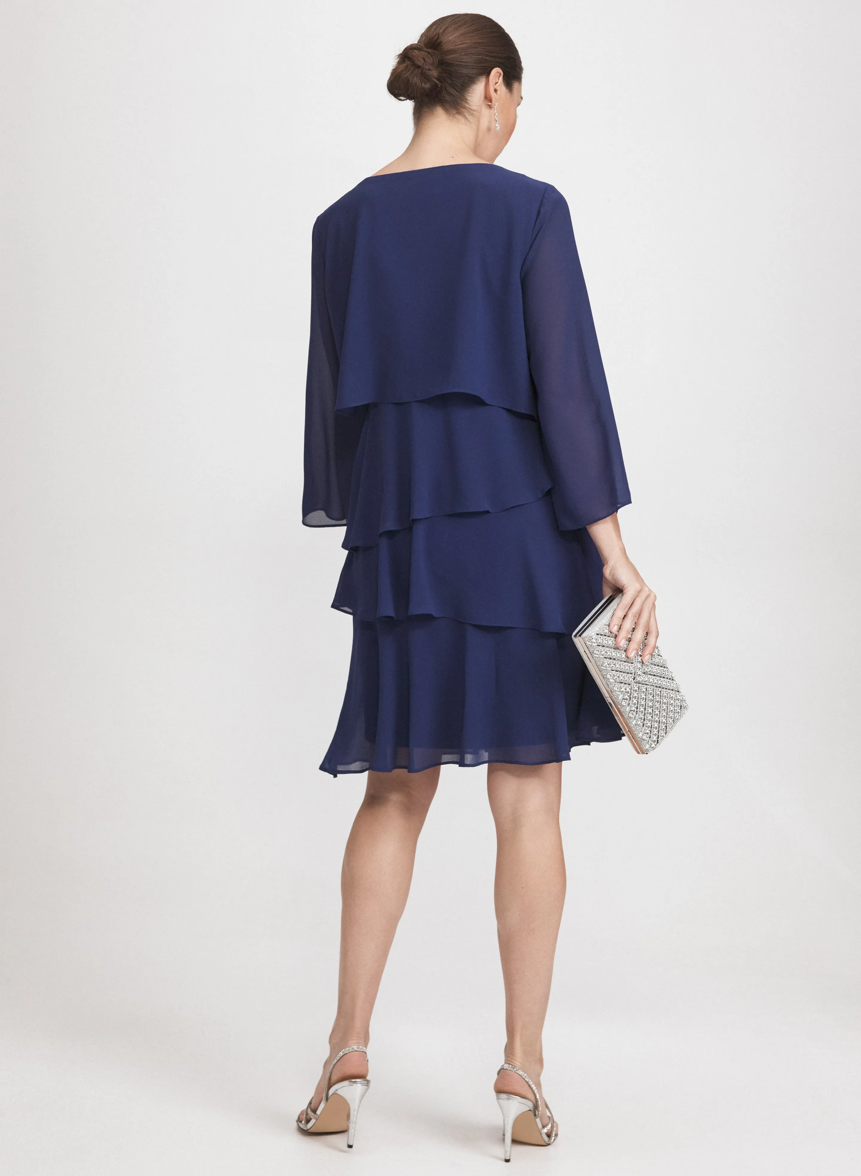 Tiered Chiffon Dress sold by Laura product image thumbnail 3