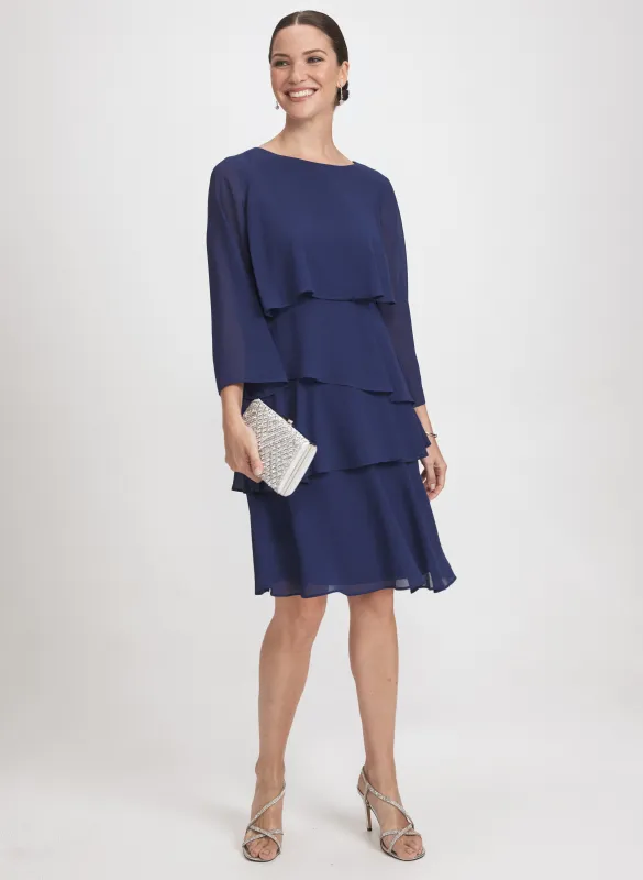 Tiered Chiffon Dress sold by Laura