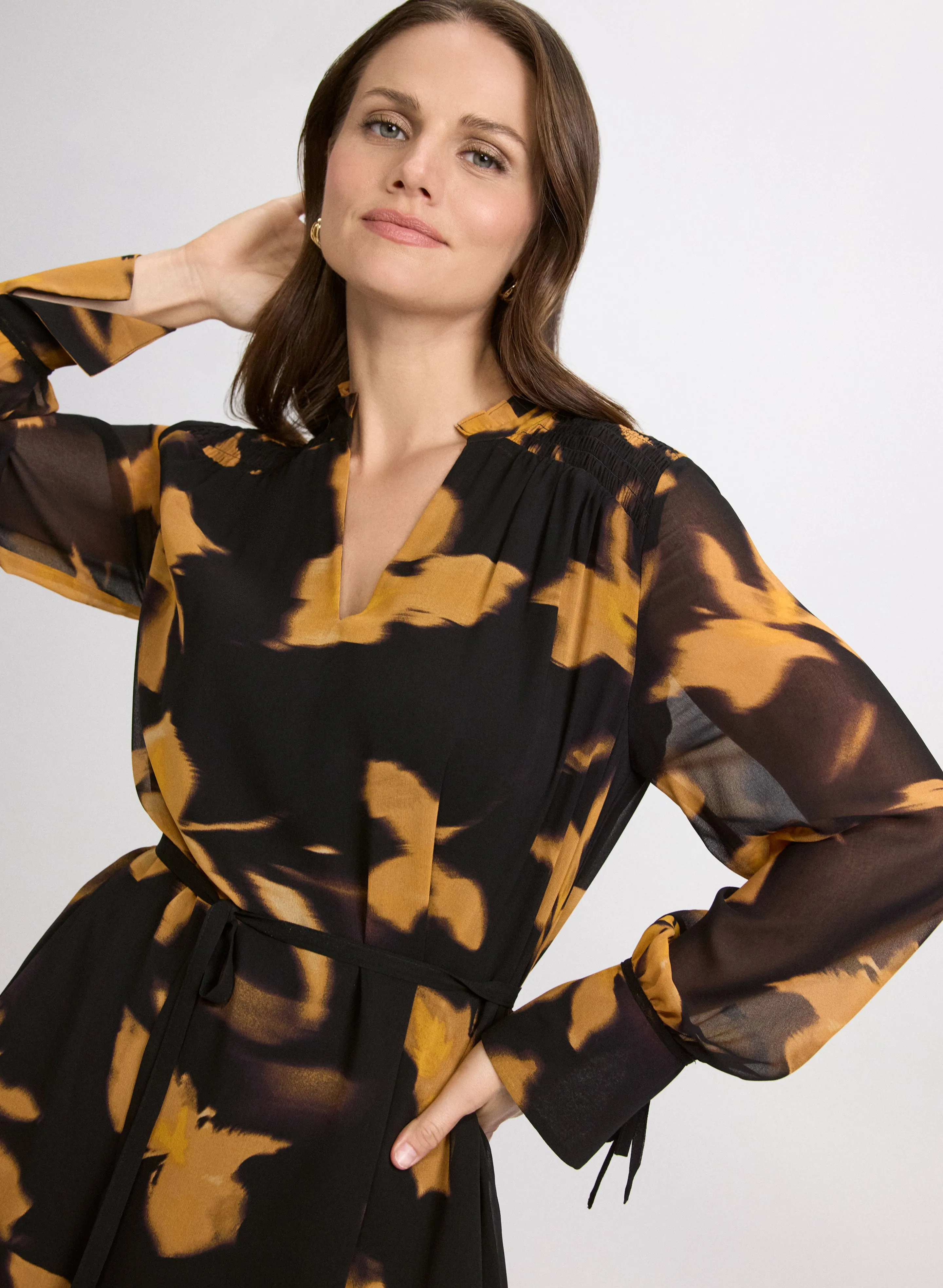 Floral Chiffon Dress sold by Laura product image thumbnail 5