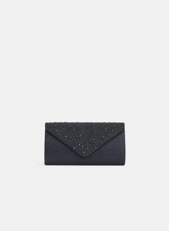 Embellished Glitter Clutch sold by Laura