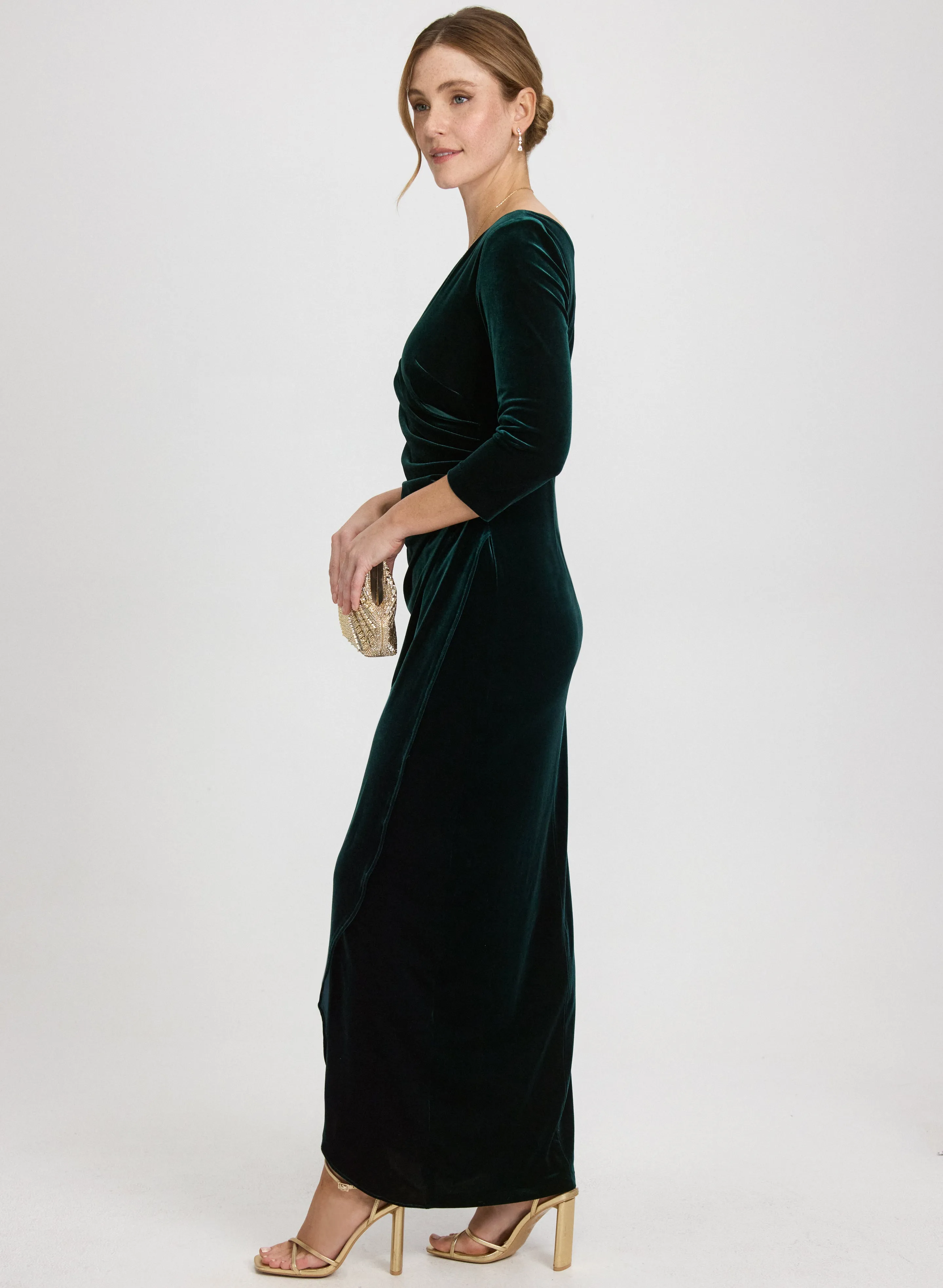 Velvet Overlay Dress sold by Laura product image thumbnail 3