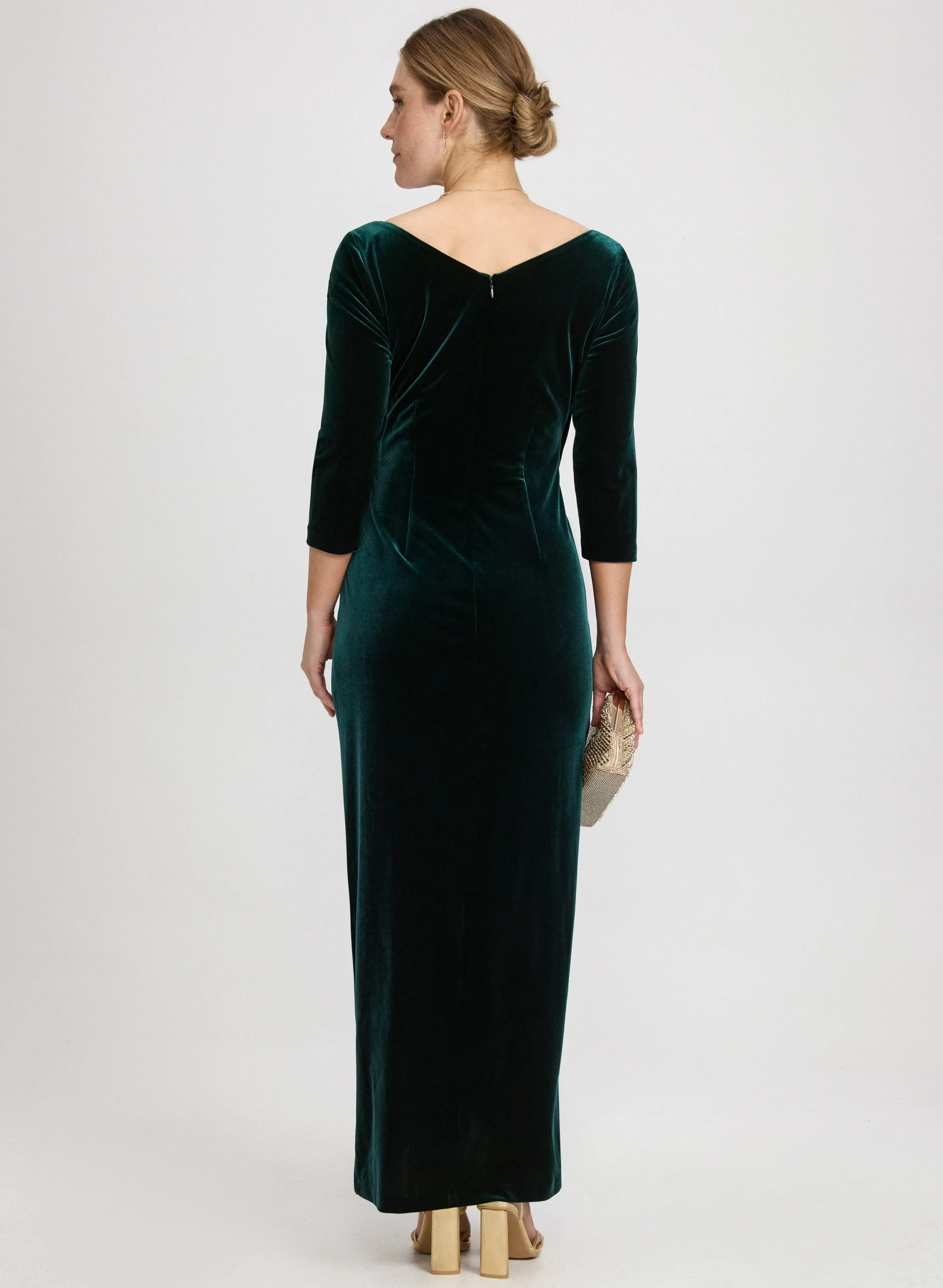 Velvet Overlay Dress sold by Laura product image thumbnail 4