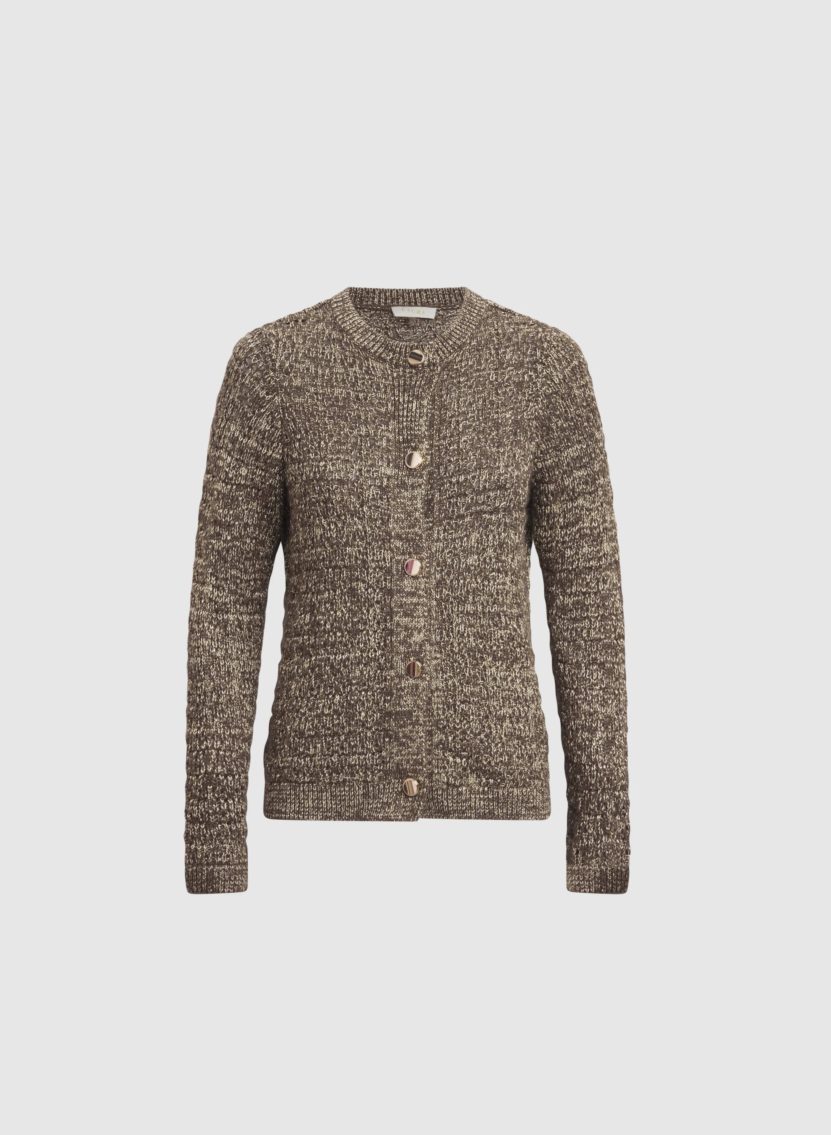 Bouclé Button-Down Cardigan sold by Laura product image thumbnail 5