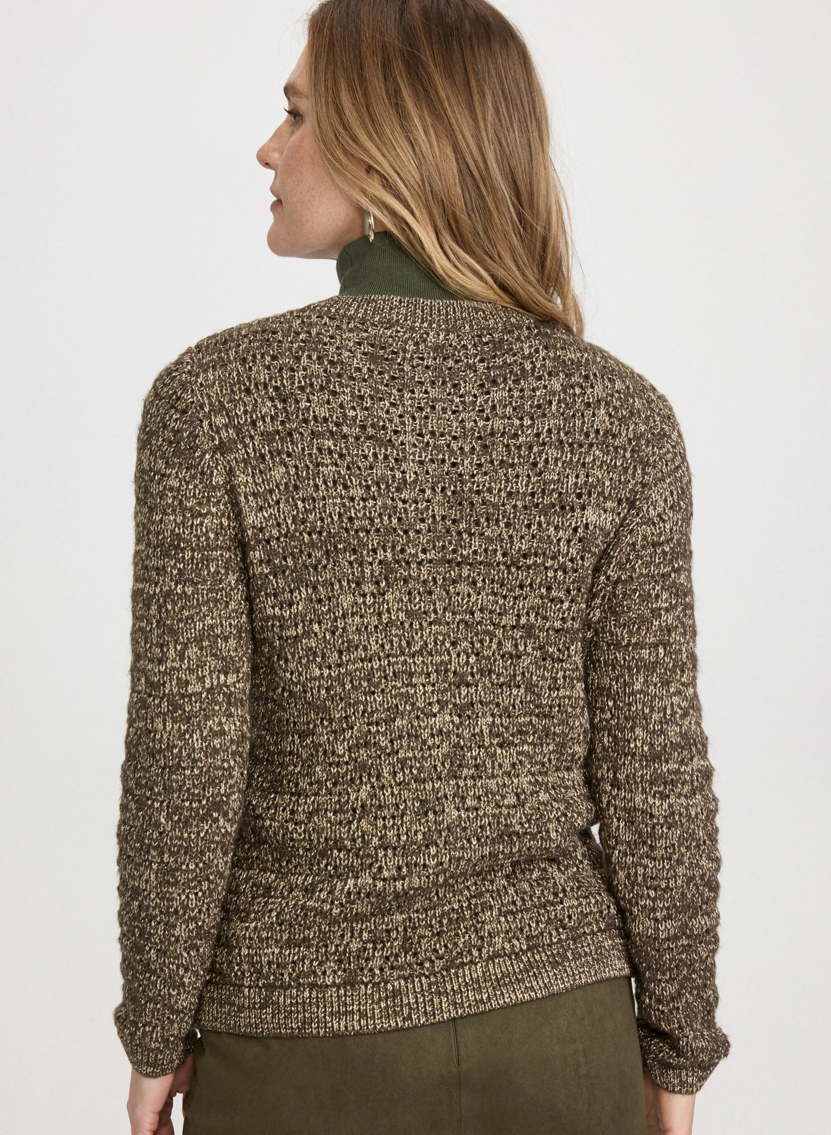 Bouclé Button-Down Cardigan sold by Laura product image thumbnail 4