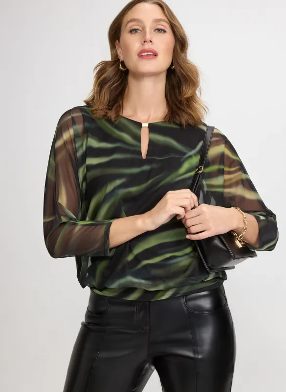 Mesh Abstract Top sold by Laura