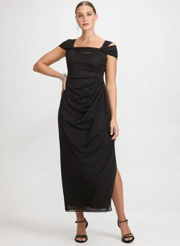 Alex Evening - Draped Cold-Shoulder Dress sold by Laura