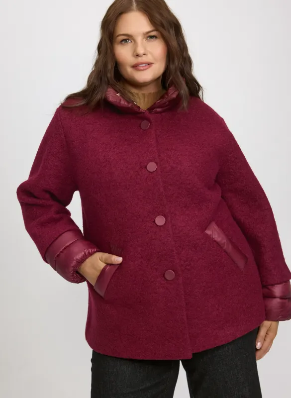 Boiled Wool-Blend Coat sold by Laura