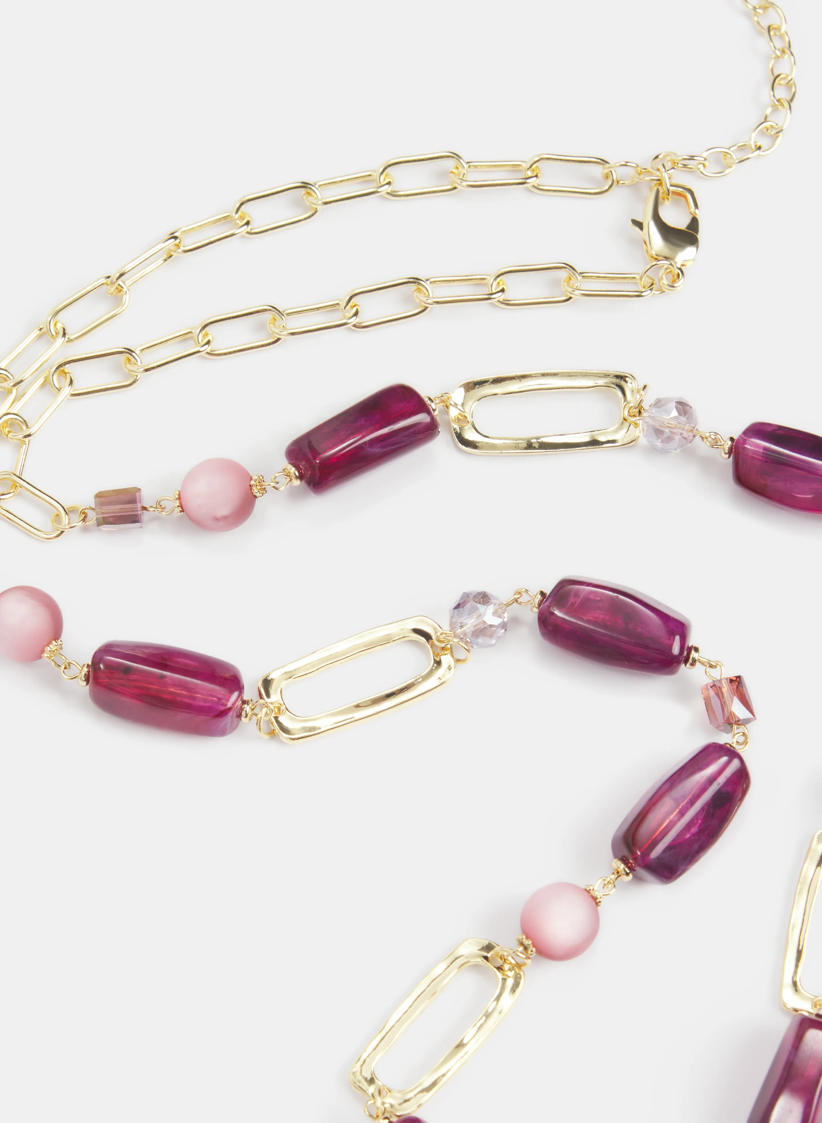 Beaded Chain Link Necklace sold by Laura product image thumbnail 2