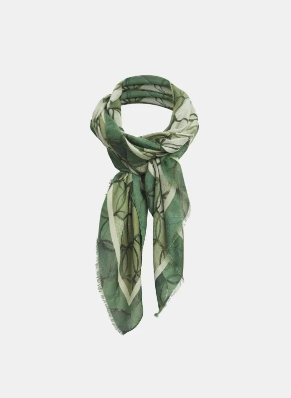 Geometric Circle Print Scarf sold by Laura