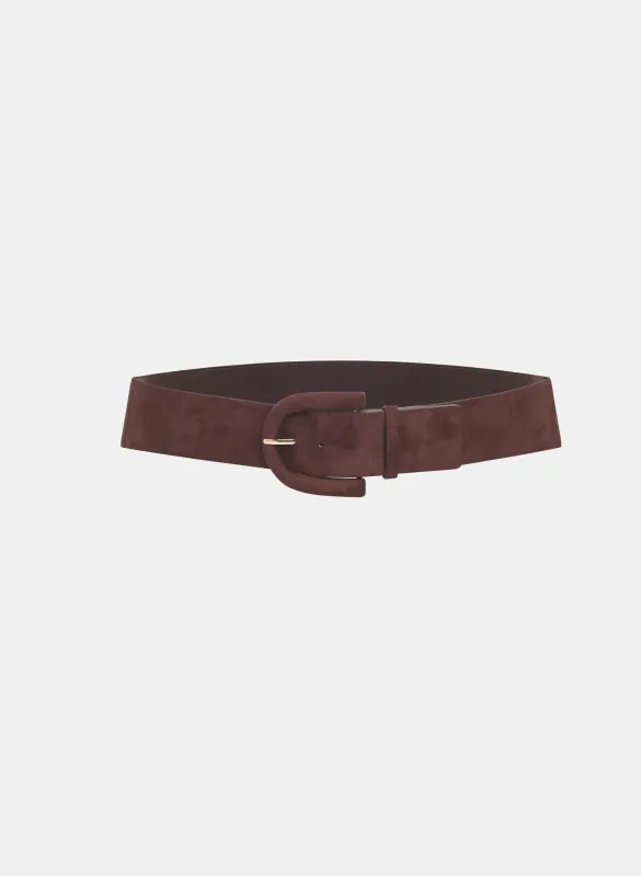 Wide Faux Suede Belt sold by Laura