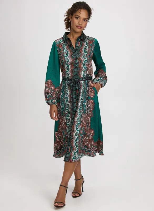 Paisley Long Sleeve Dress sold by Laura
