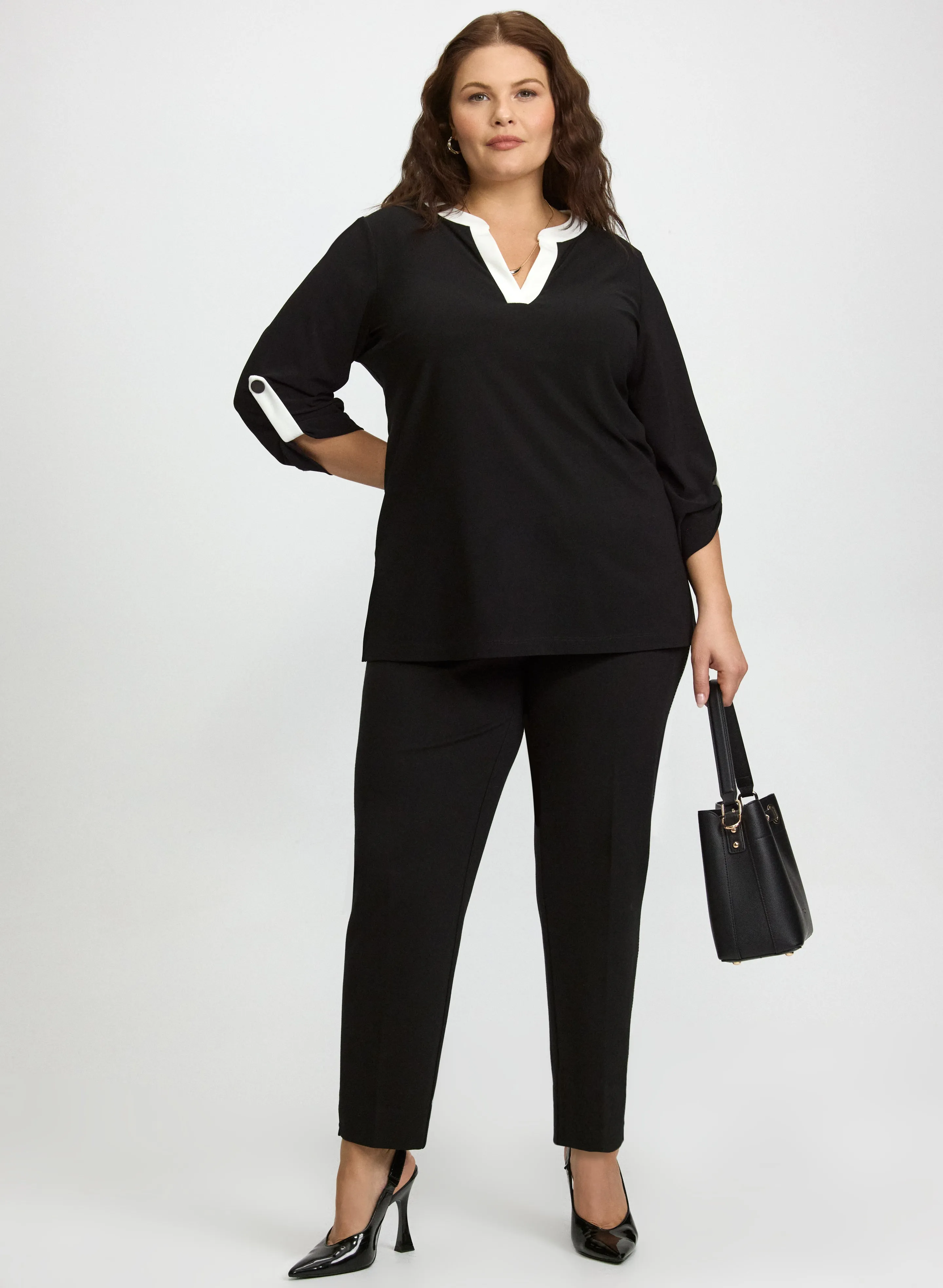 Contrast Trim Top sold by Laura product image thumbnail 3