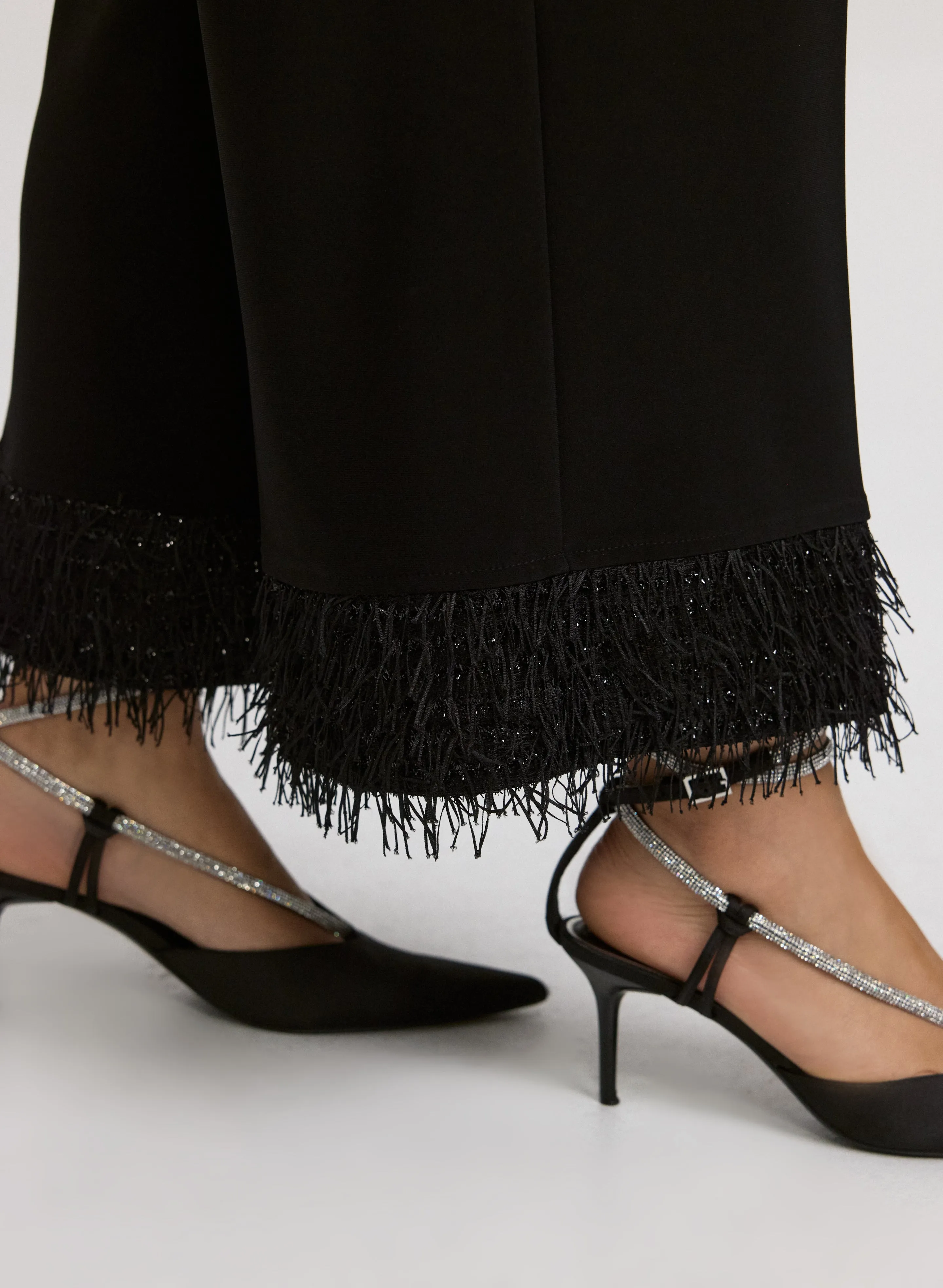 Joseph Ribkoff - Faux-Feather Trim Pants sold by Laura product image thumbnail 2