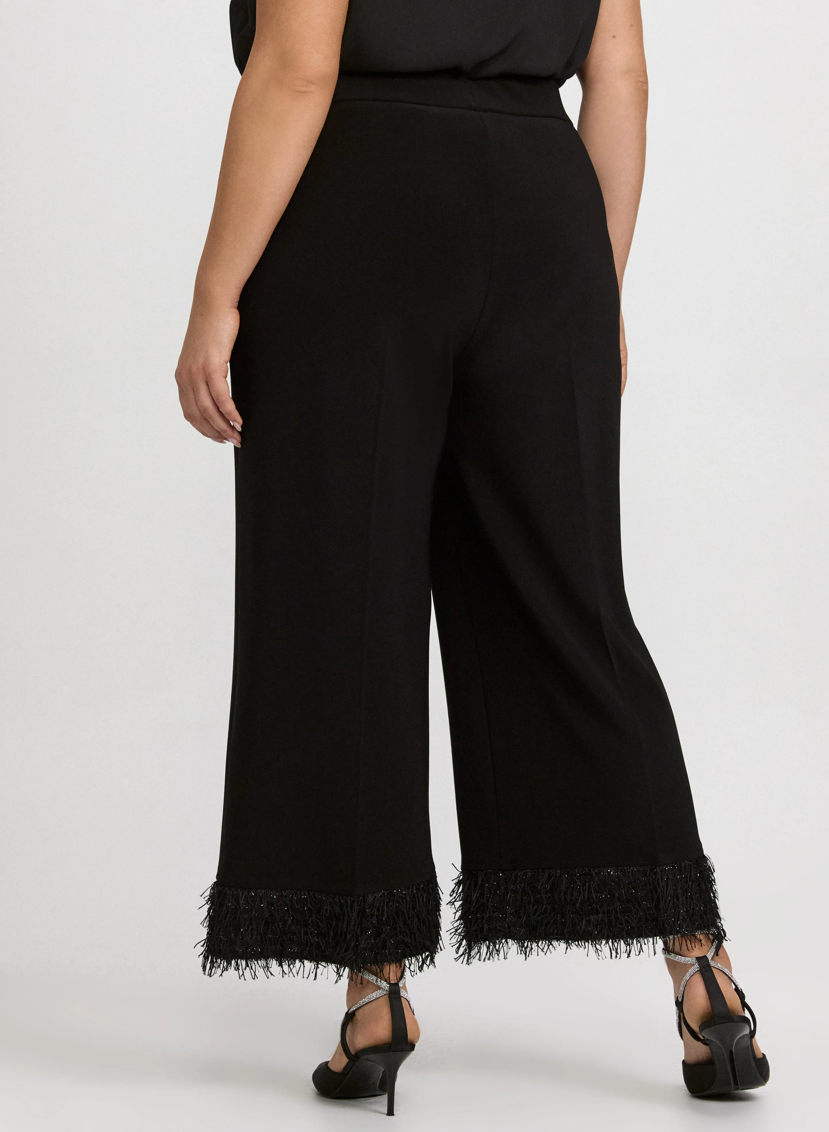 Joseph Ribkoff - Faux-Feather Trim Pants sold by Laura product image thumbnail 4