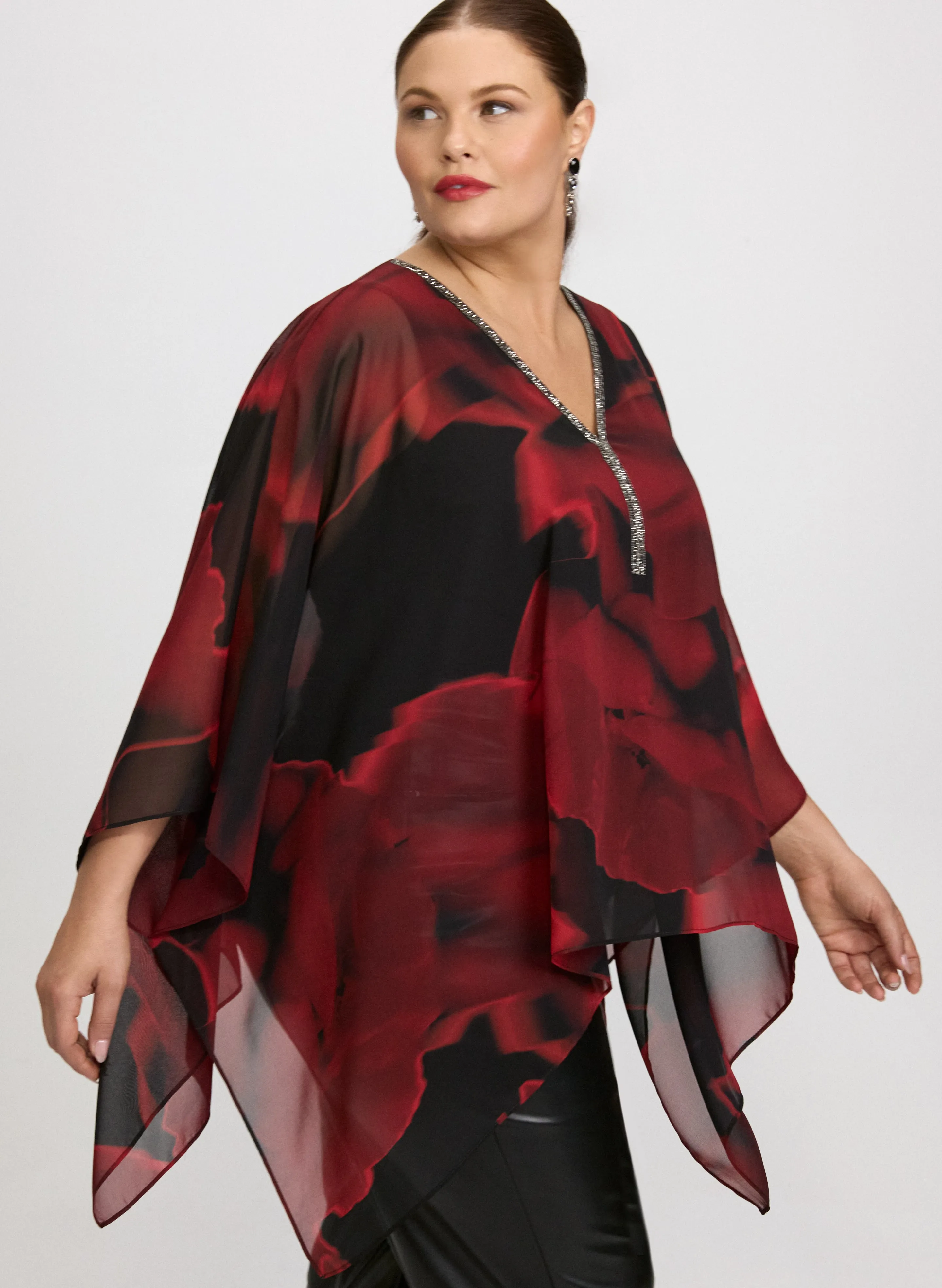 Joseph Ribkoff - Floral Chiffon Blouse sold by Laura product image thumbnail 4