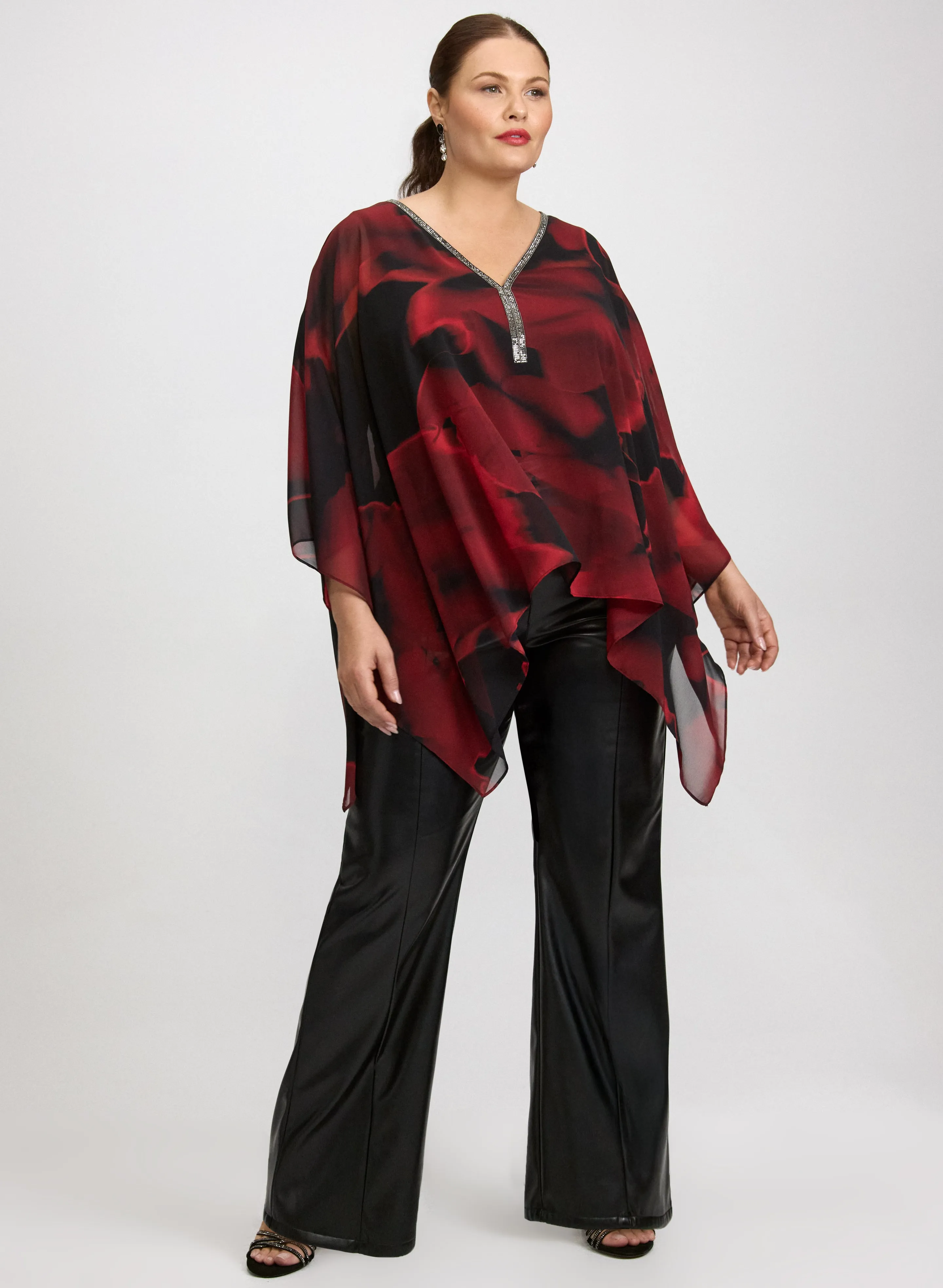 Joseph Ribkoff - Floral Chiffon Blouse sold by Laura product image thumbnail 3