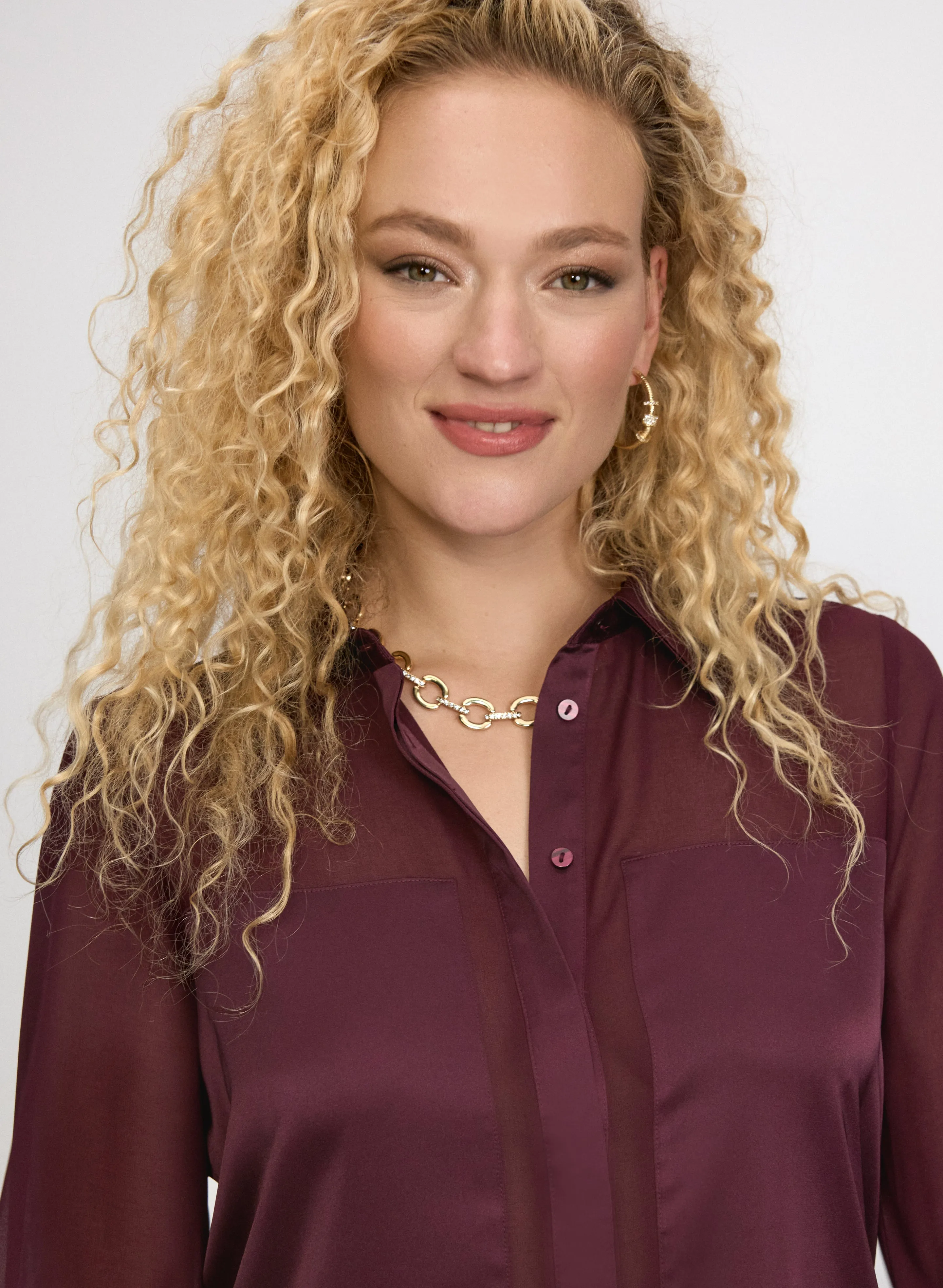 Satin & Chiffon Blouse sold by Laura product image thumbnail 4