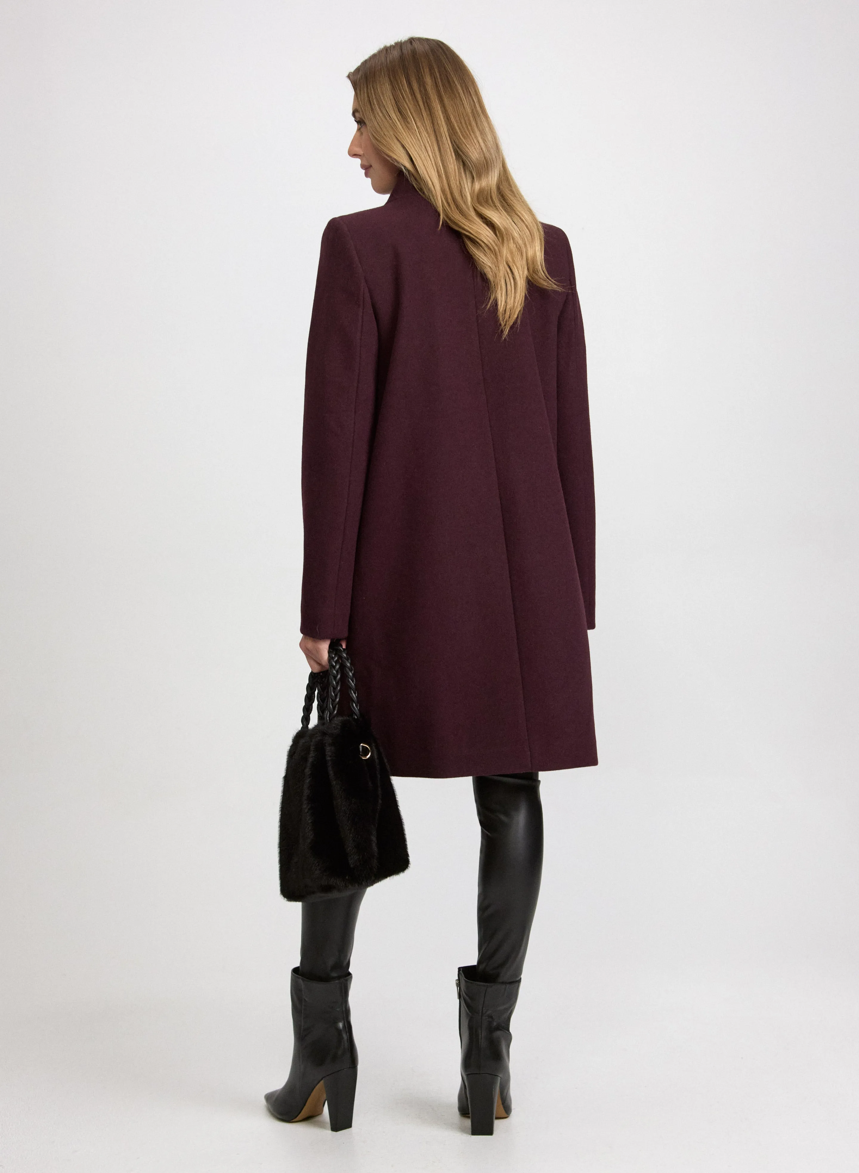 Funnel Neck Wool Coat sold by Laura product image thumbnail 4