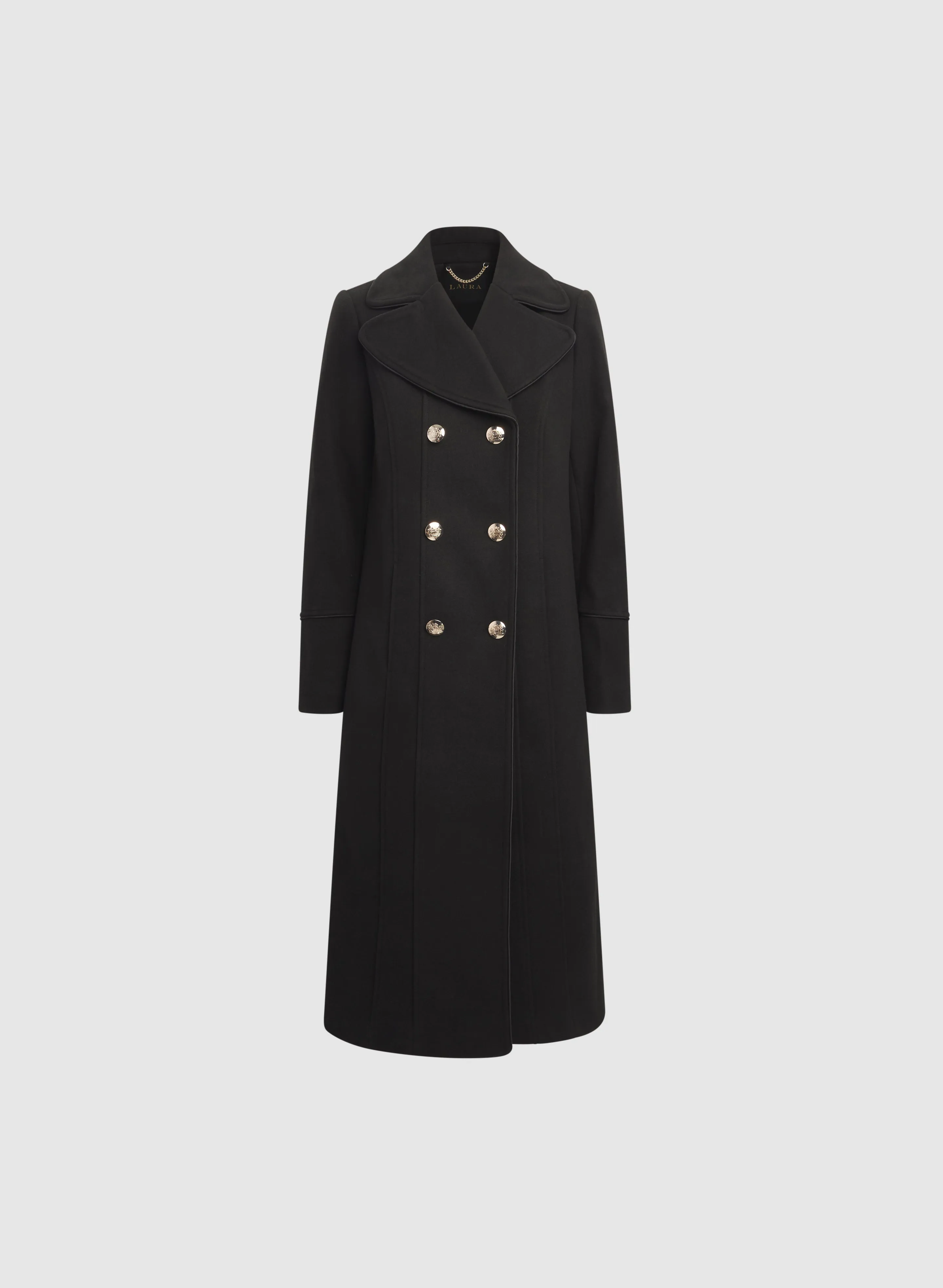 Double-Breasted Wool-Blend Coat sold by Laura product image thumbnail 5