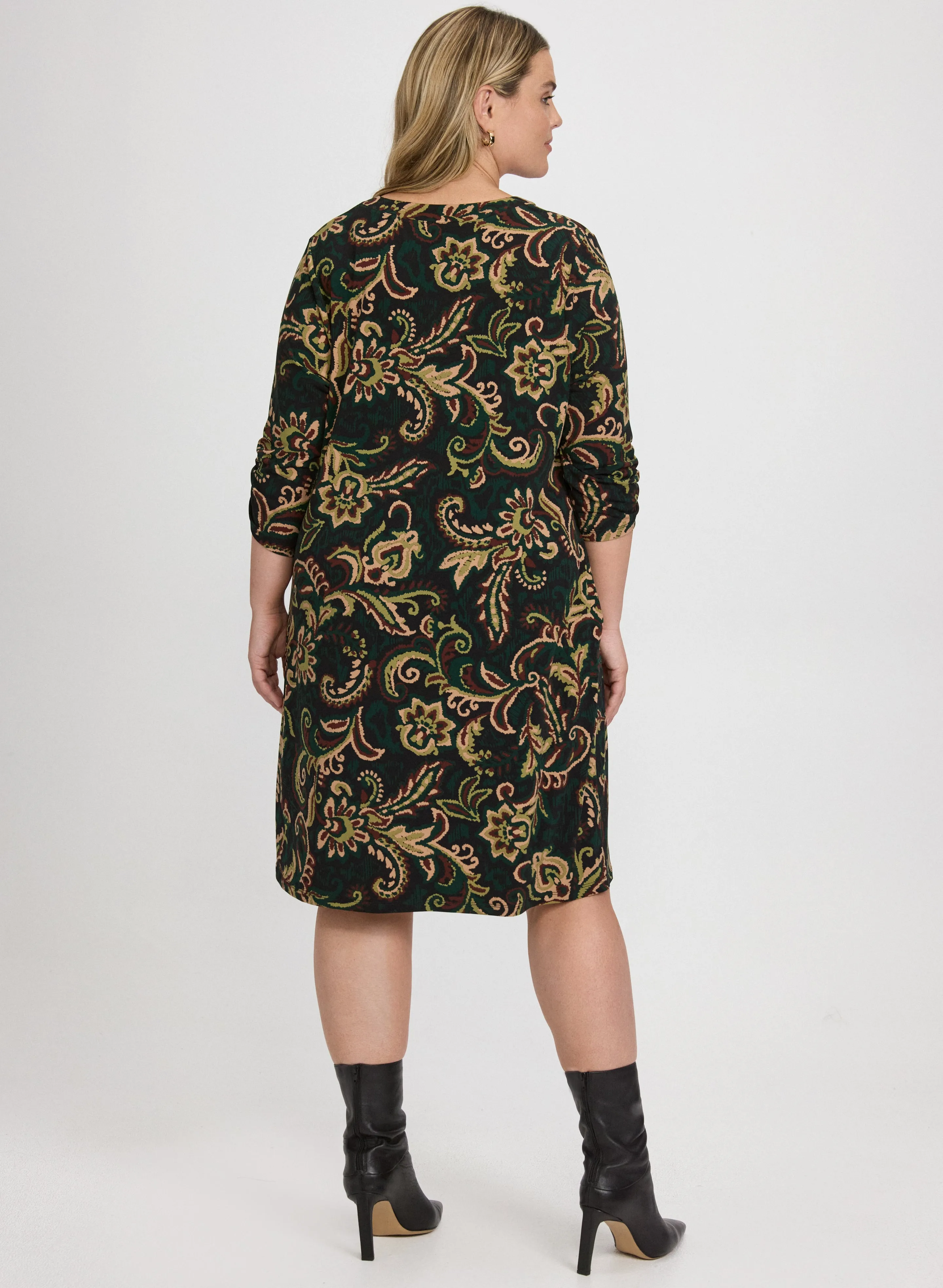 Paisley 3/4 Sleeve Dress sold by Laura product image thumbnail 4