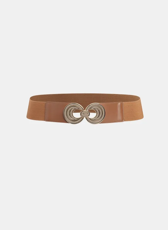 Interlocking Circular Buckle Belt sold by Laura