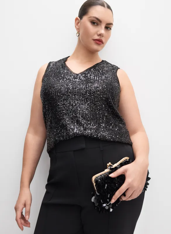 Melanie Lyne - Sequin Embellished Top sold by Laura