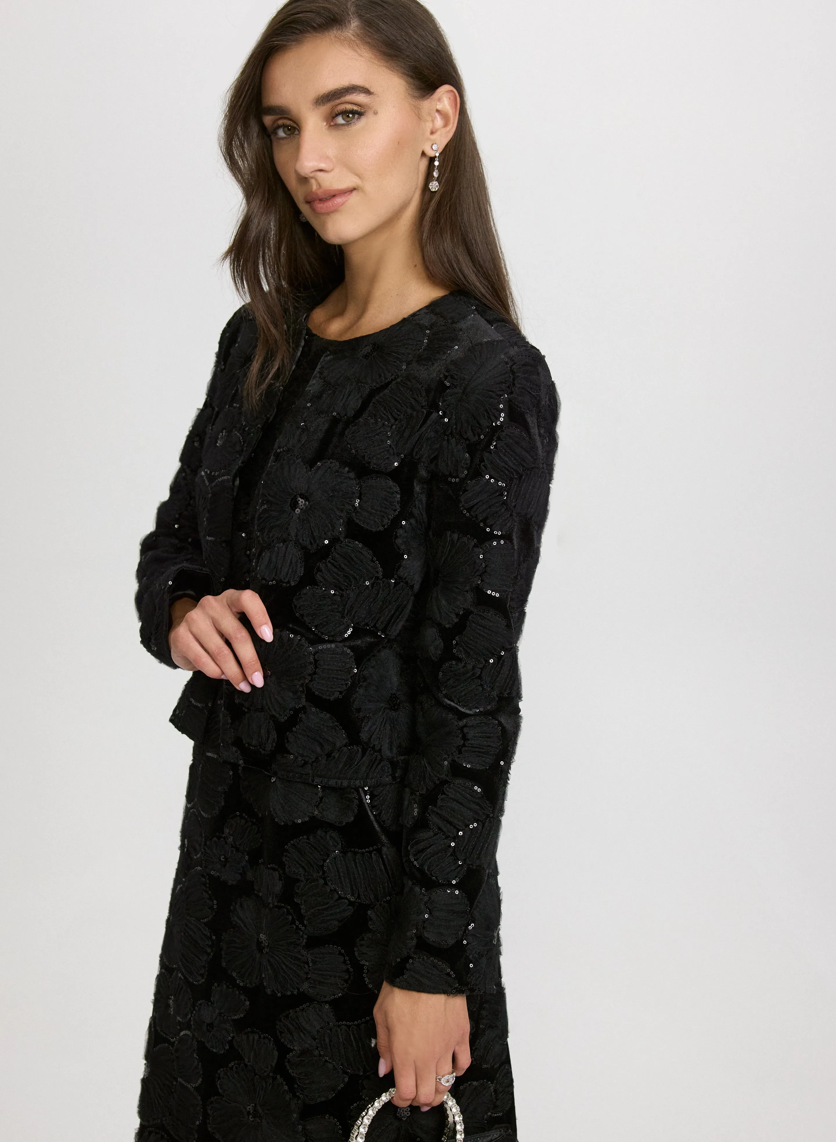 Velour Embroidered Bolero sold by Laura product image thumbnail 2