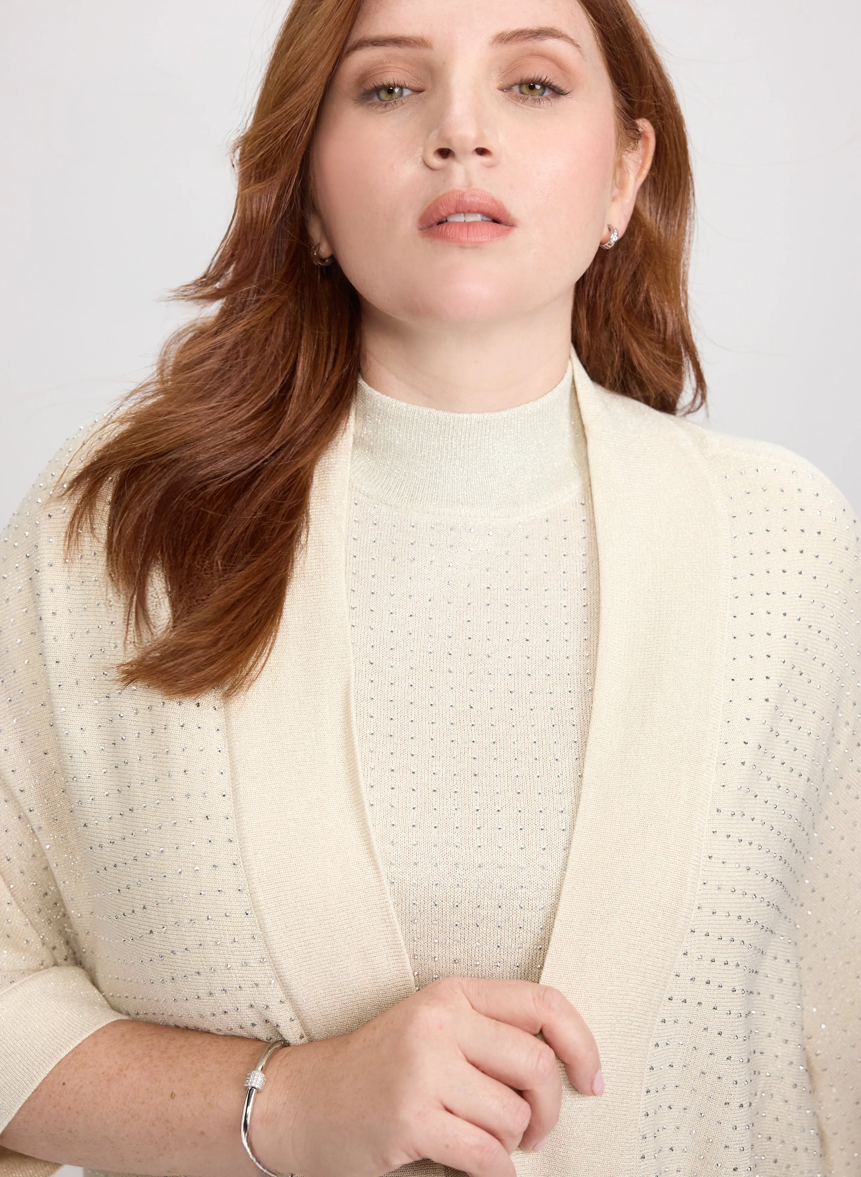 Joseph Ribkoff - Rhinestone Open Cardigan sold by Laura product image thumbnail 2