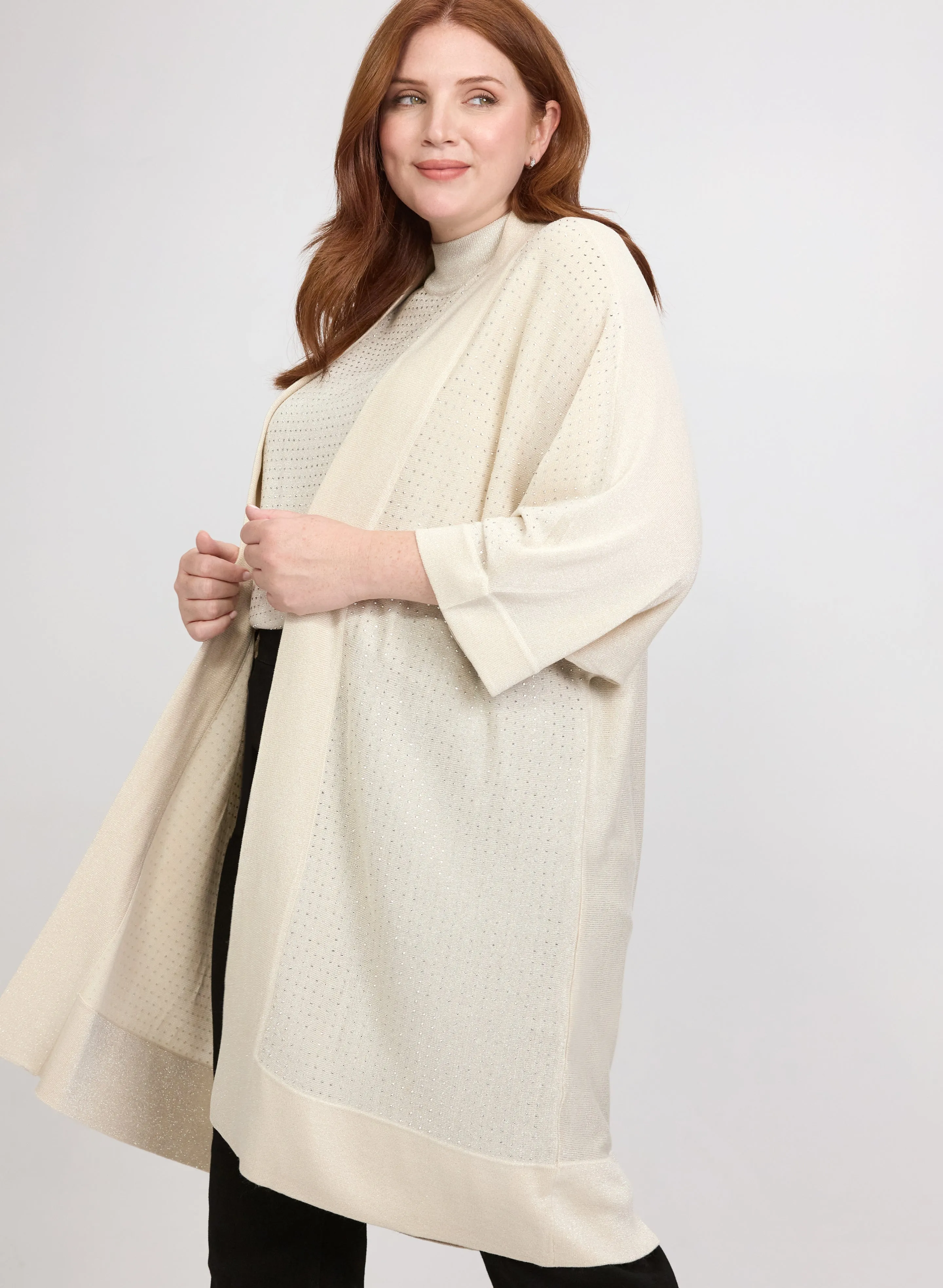 Joseph Ribkoff - Rhinestone Open Cardigan sold by Laura product image thumbnail 5