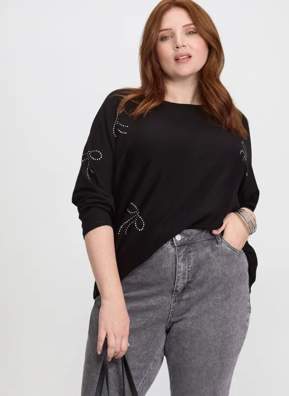 Joseph Ribkoff - Bow Detail Pullover sold by Laura