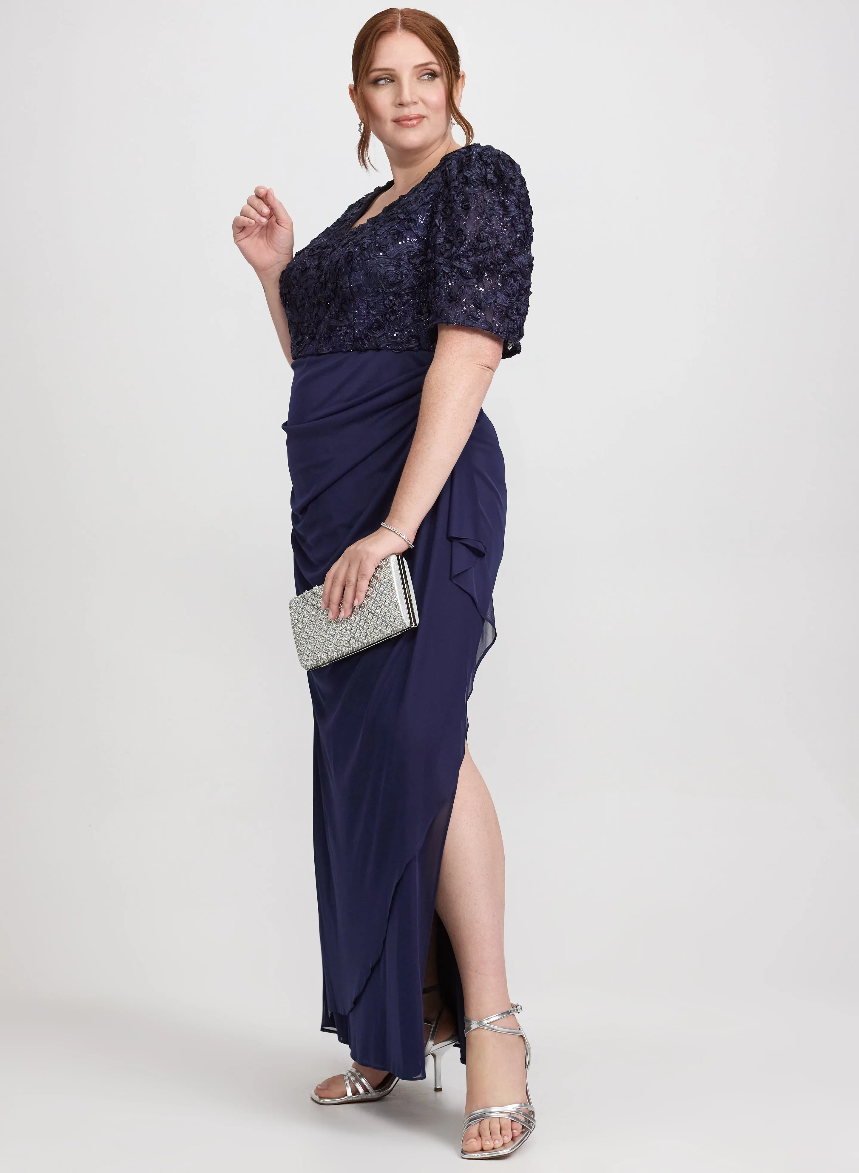 Embroidered Empire Waist Dress sold by Laura product image thumbnail 3