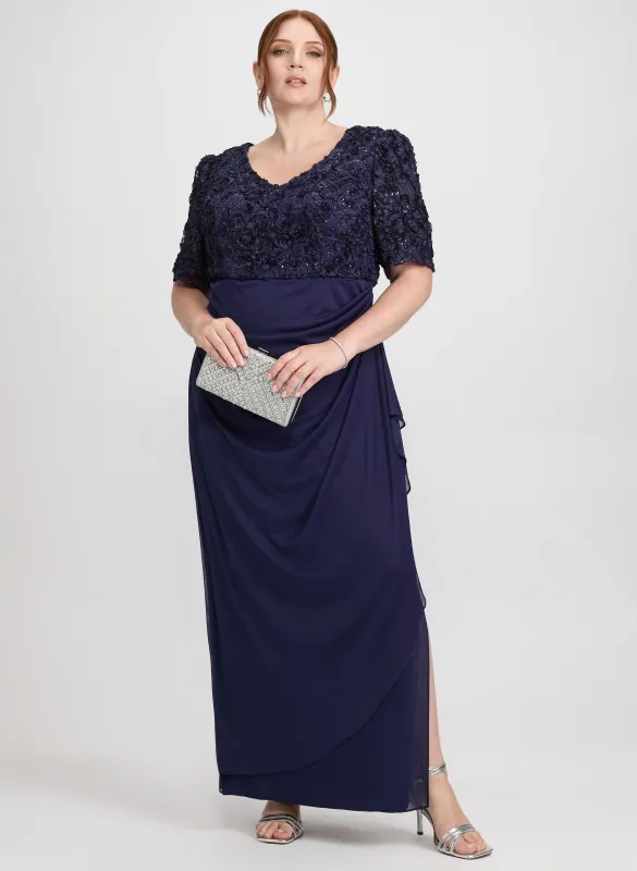 Embroidered Empire Waist Dress sold by Laura