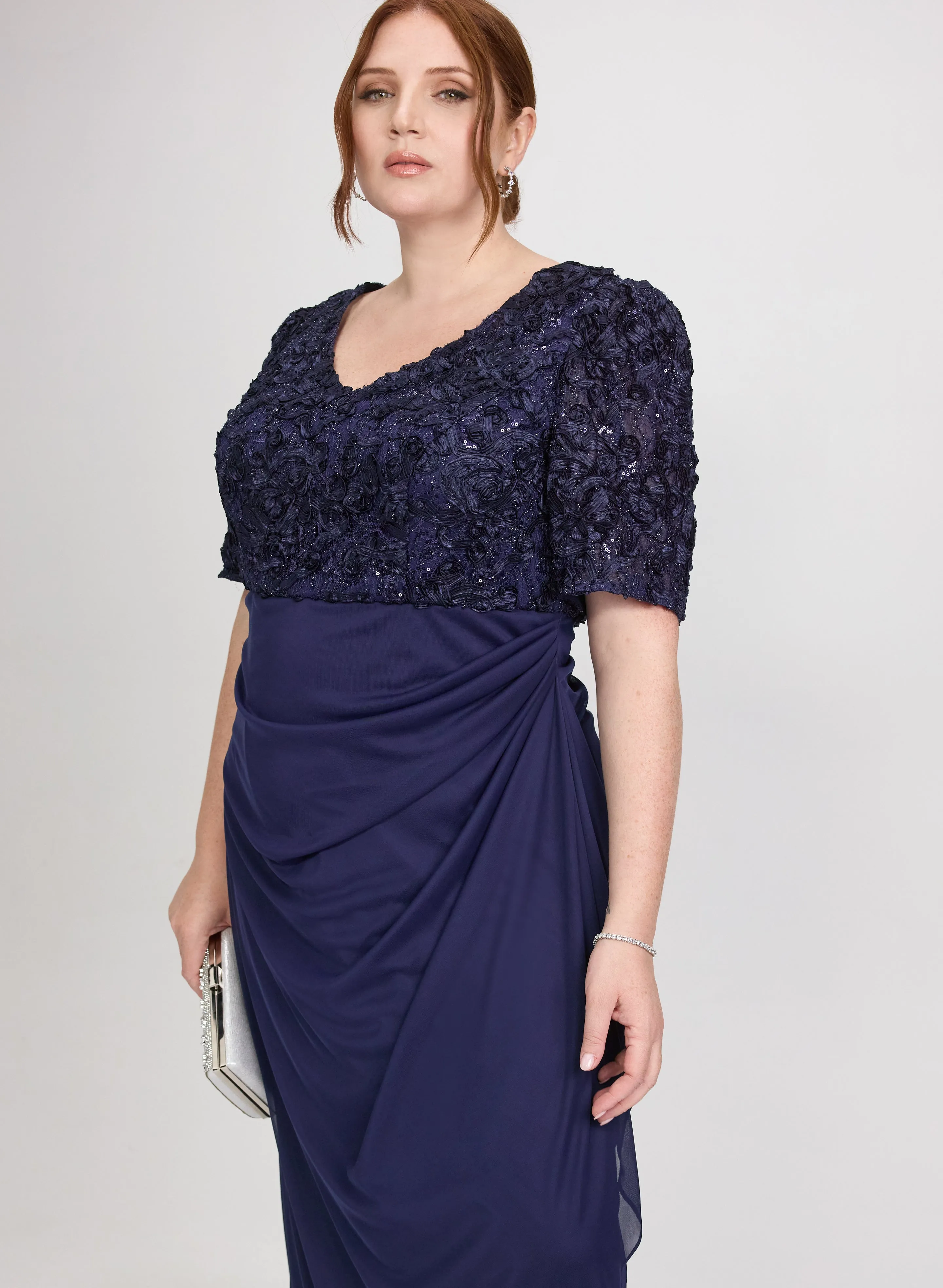 Embroidered Empire Waist Dress sold by Laura product image thumbnail 5