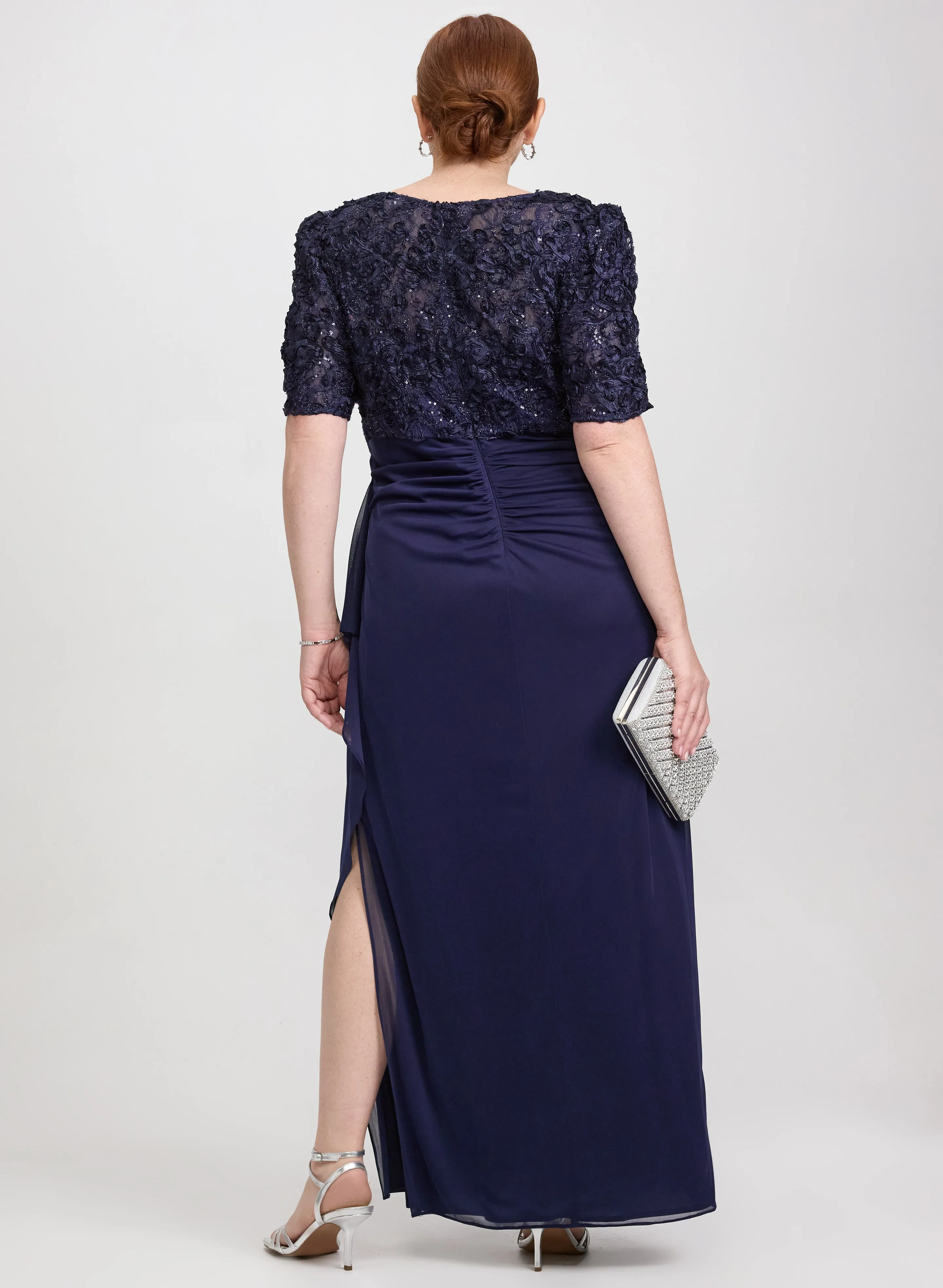 Embroidered Empire Waist Dress sold by Laura product image thumbnail 4