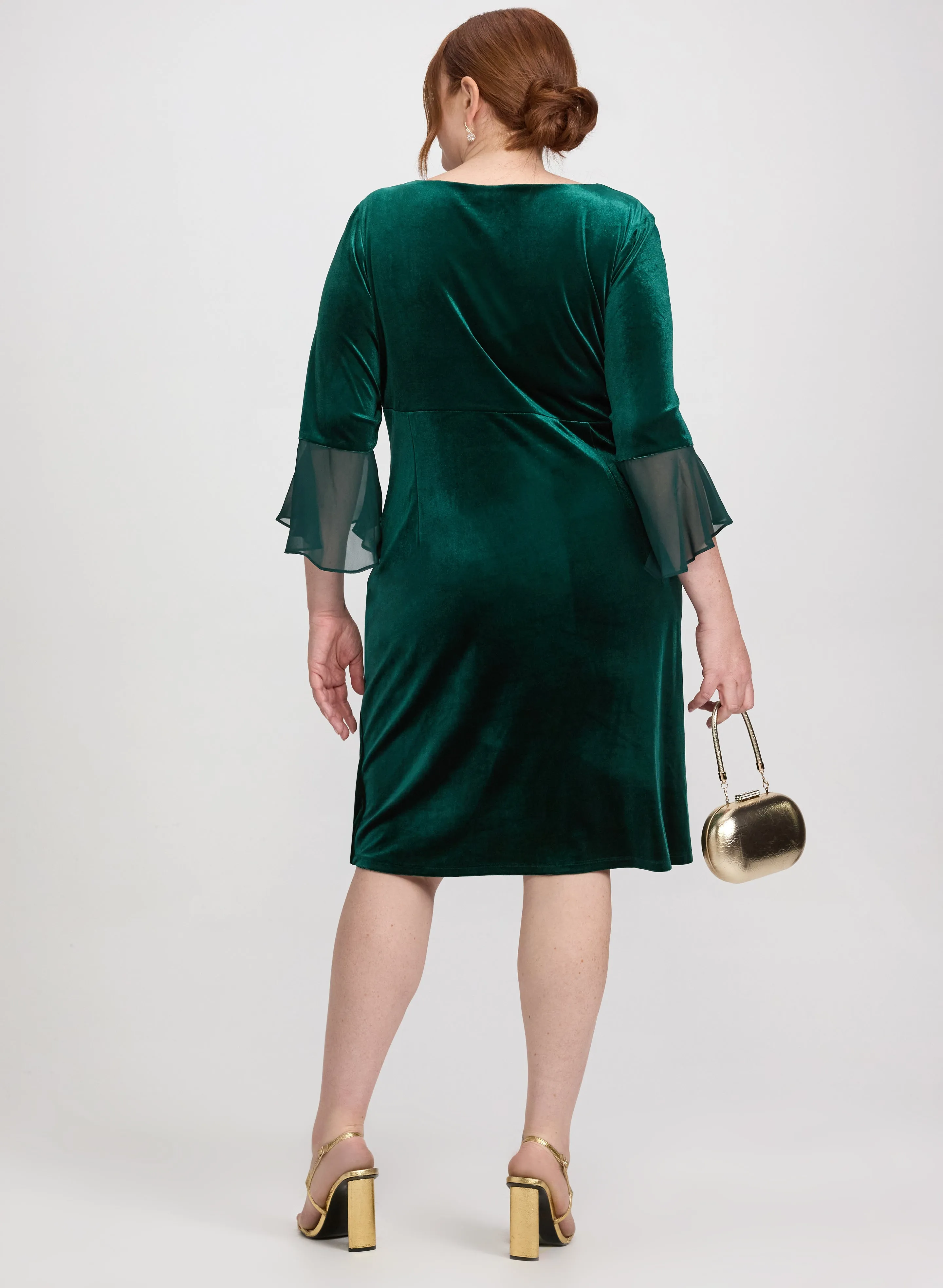 Velvet Overlay Dress sold by Laura product image thumbnail 4