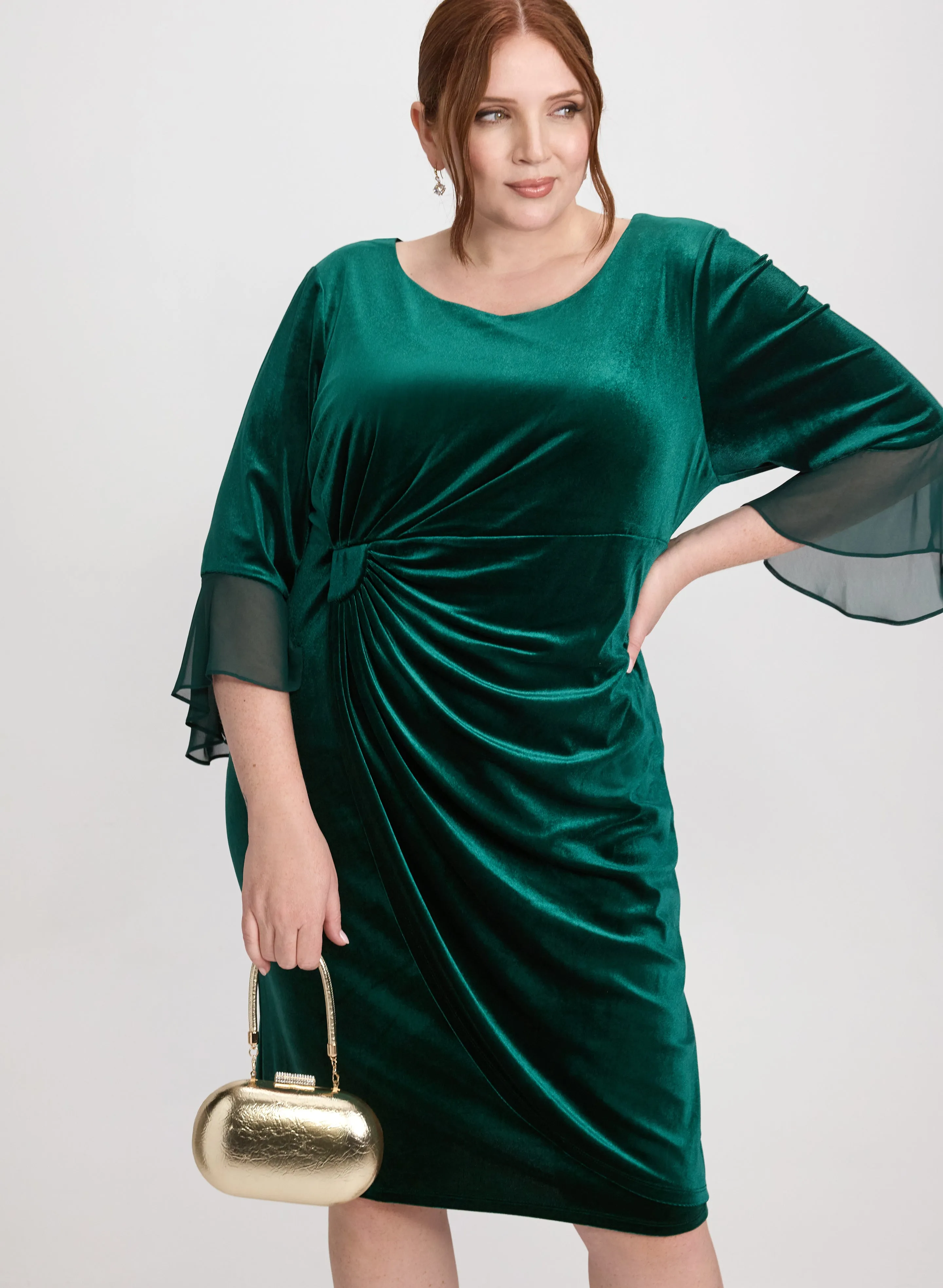 Velvet Overlay Dress sold by Laura product image thumbnail 5