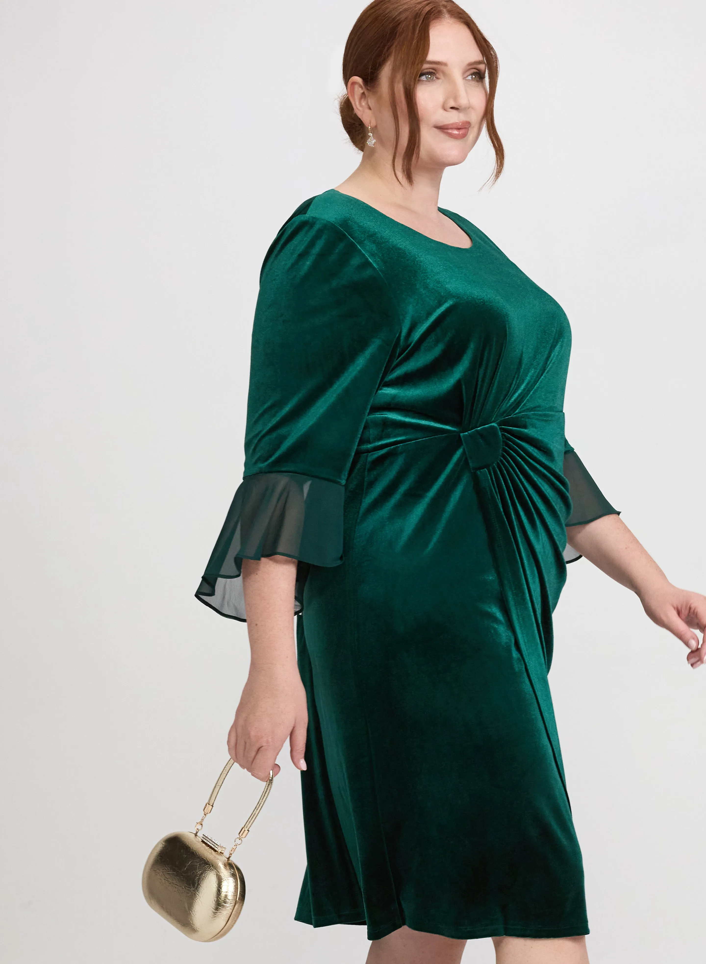 Velvet Overlay Dress sold by Laura product image thumbnail 3