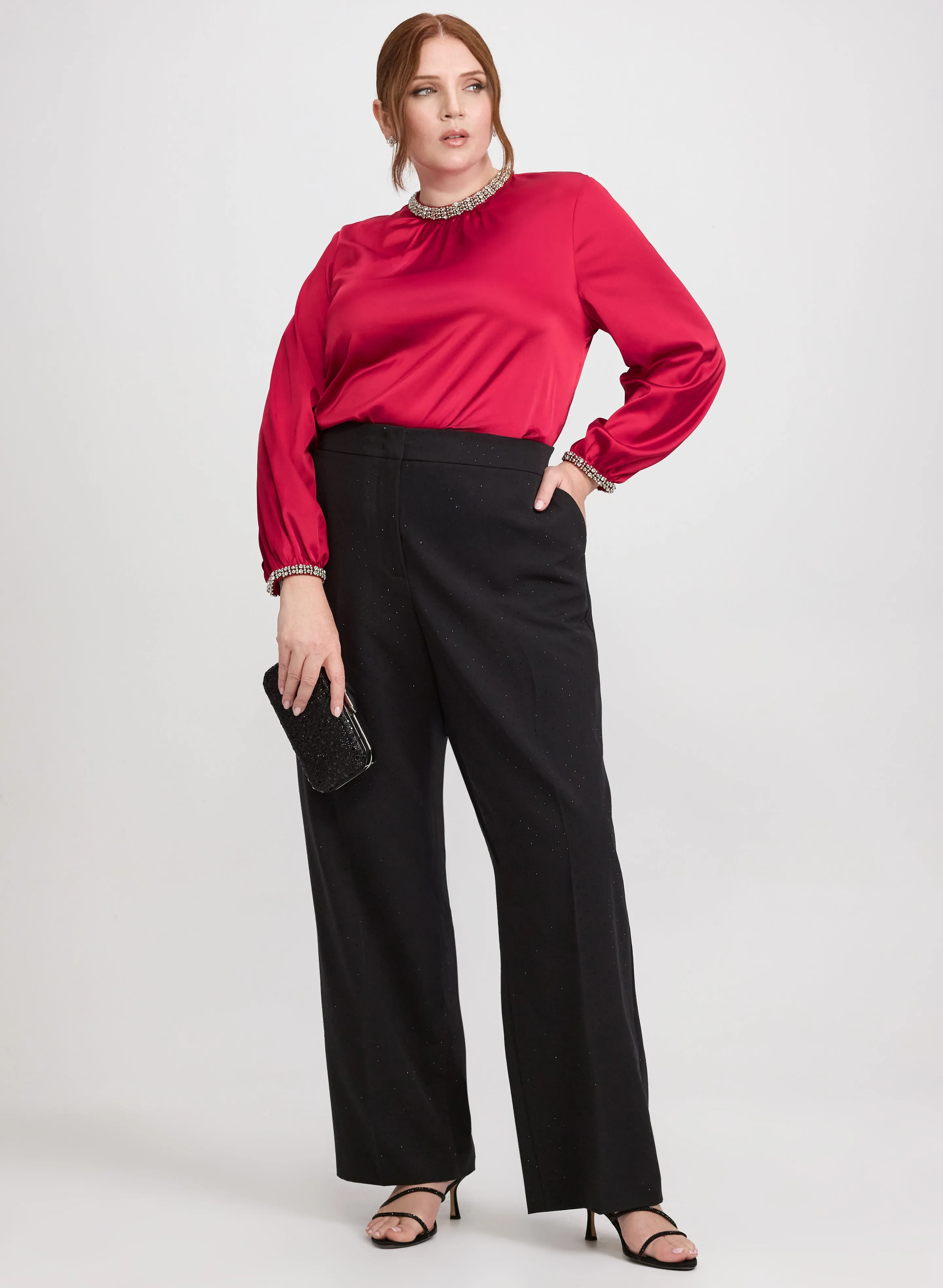 Rhinestone Trim Blouse sold by Laura product image thumbnail 3