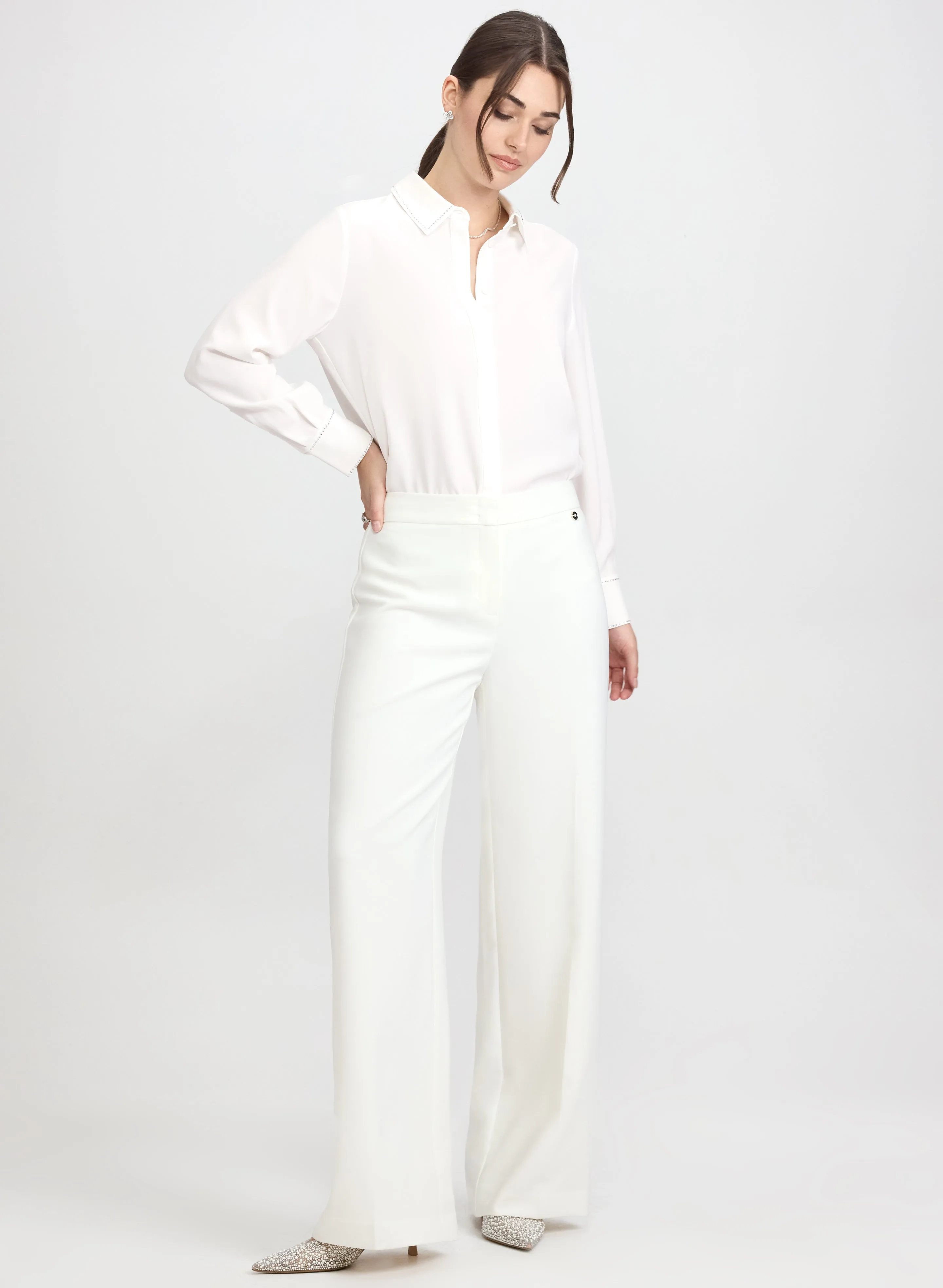 Rhinestone Trim Blouse sold by Laura product image thumbnail 3