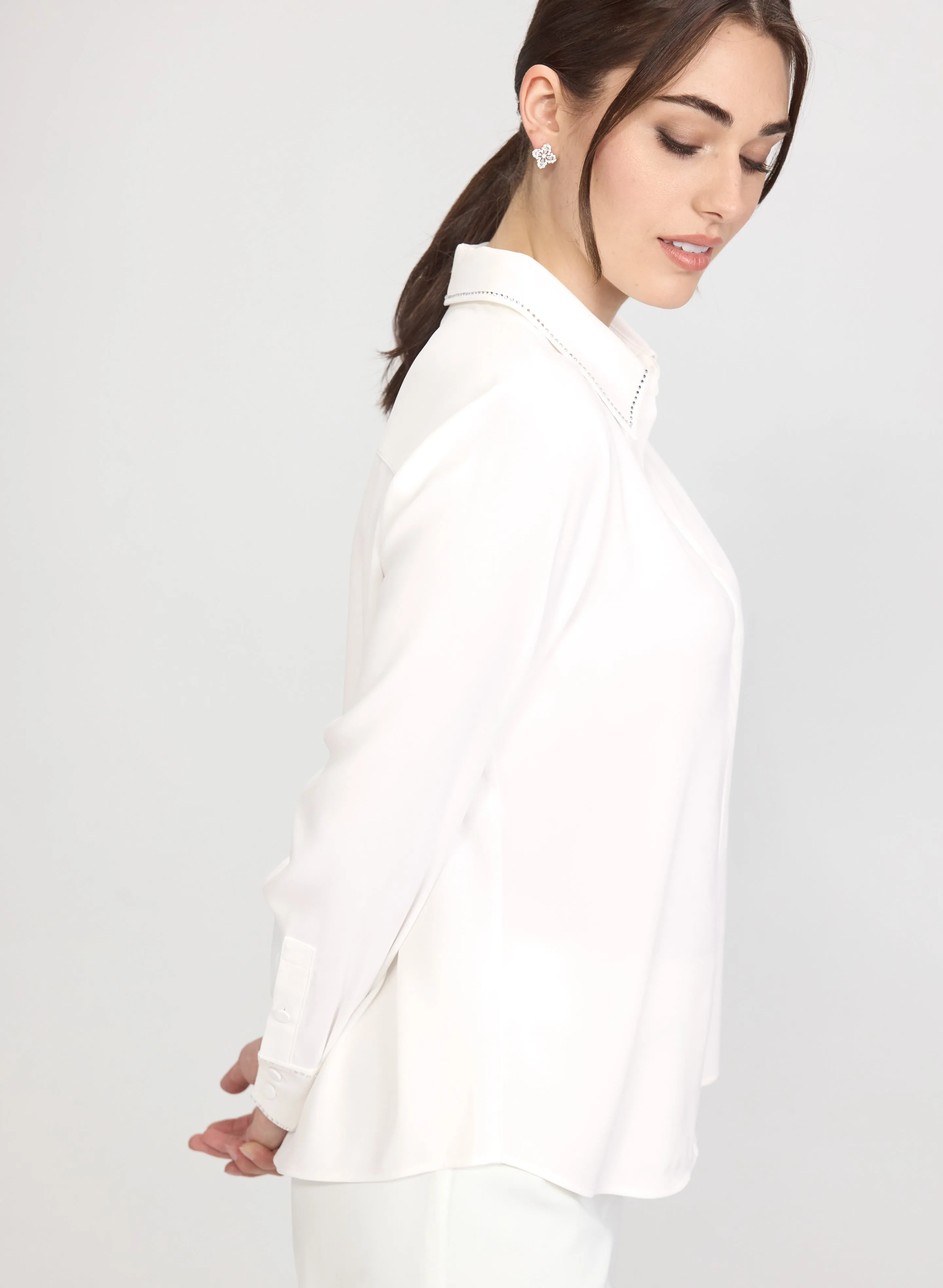 Rhinestone Trim Blouse sold by Laura product image thumbnail 4