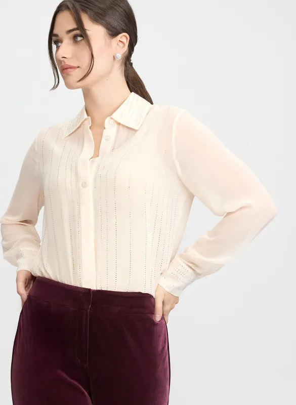 Rhinestone Detail Blouse sold by Laura