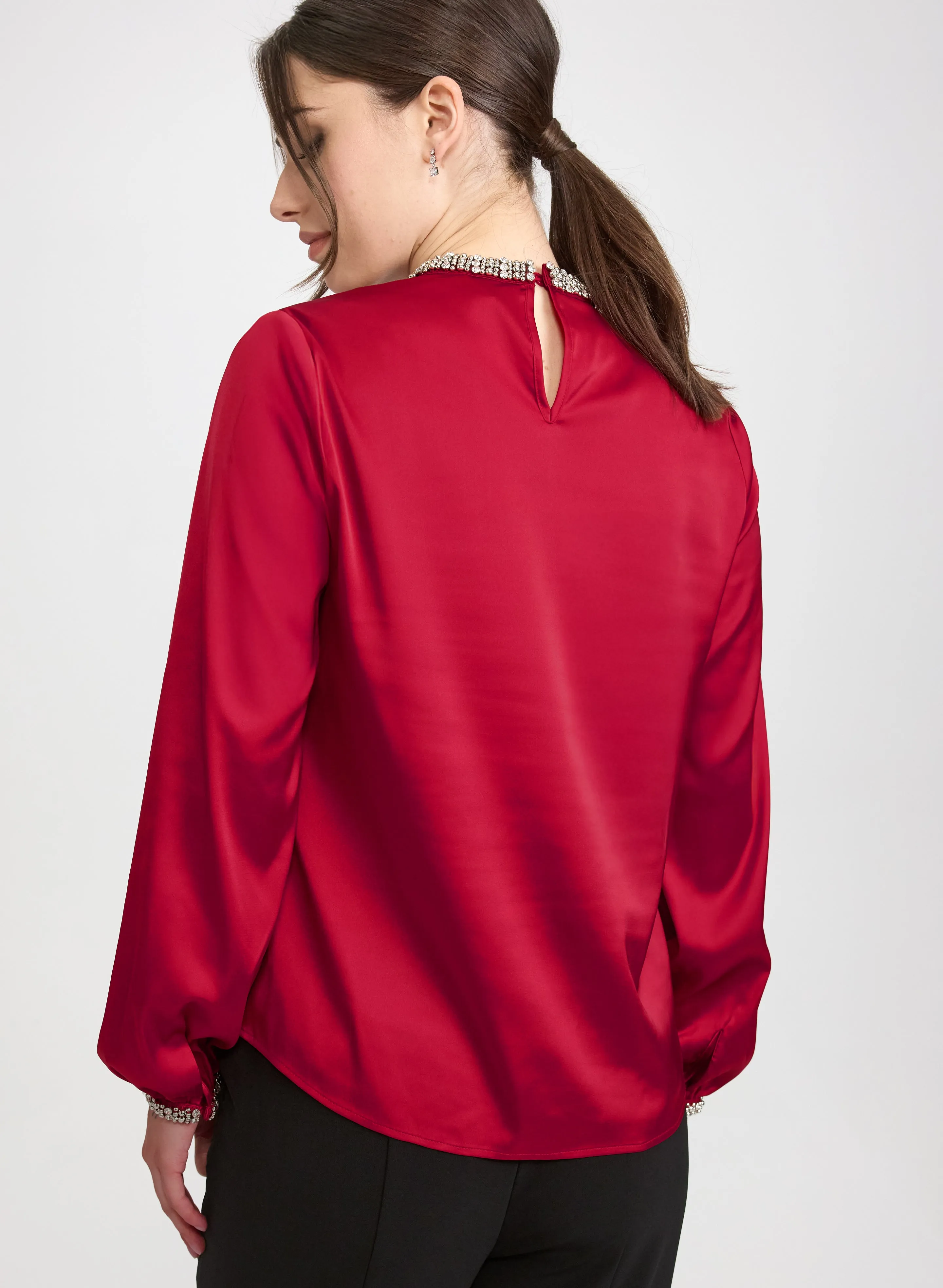 Rhinestone Detail Blouse sold by Laura product image thumbnail 4