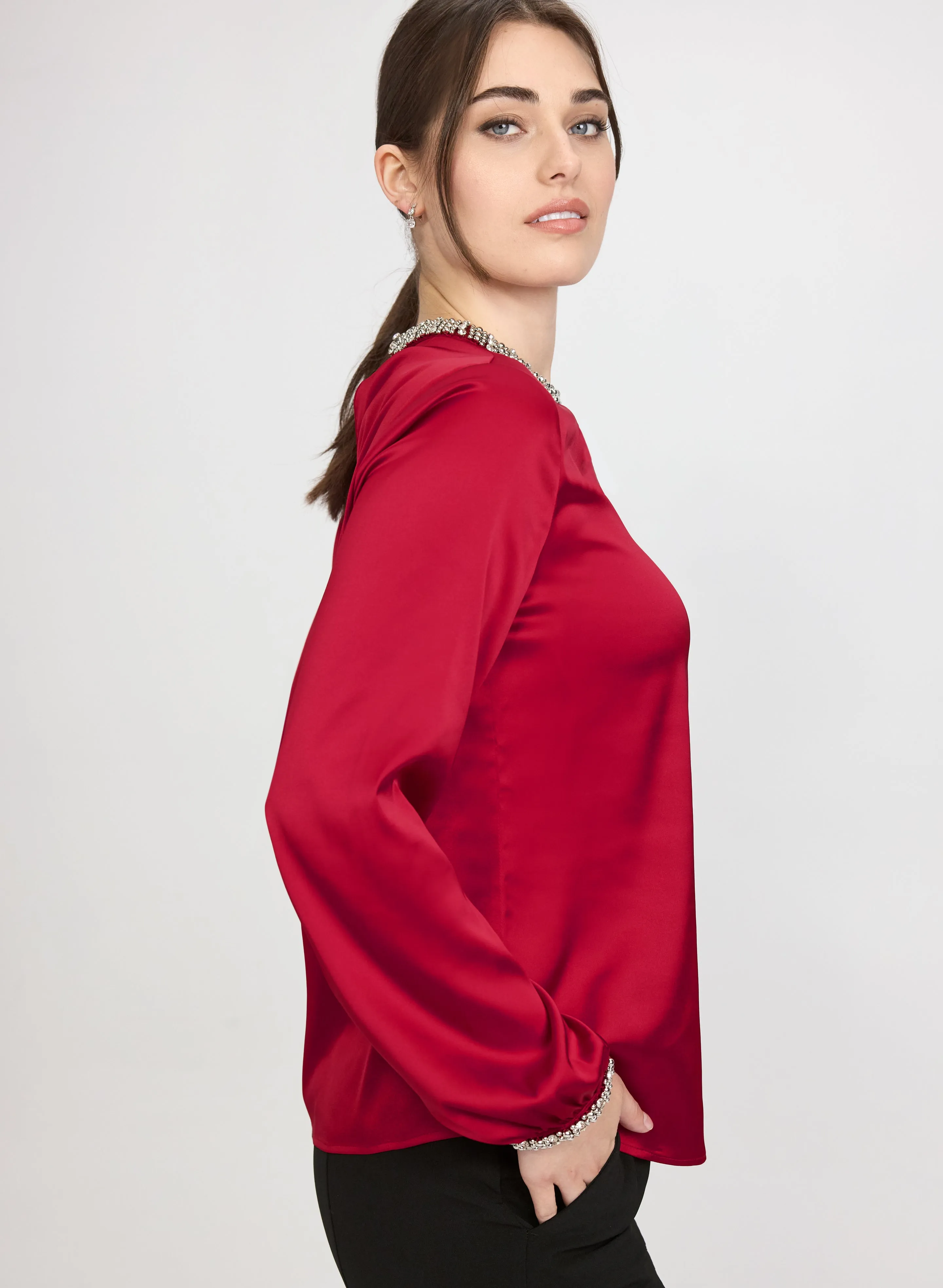 Rhinestone Detail Blouse sold by Laura product image thumbnail 2