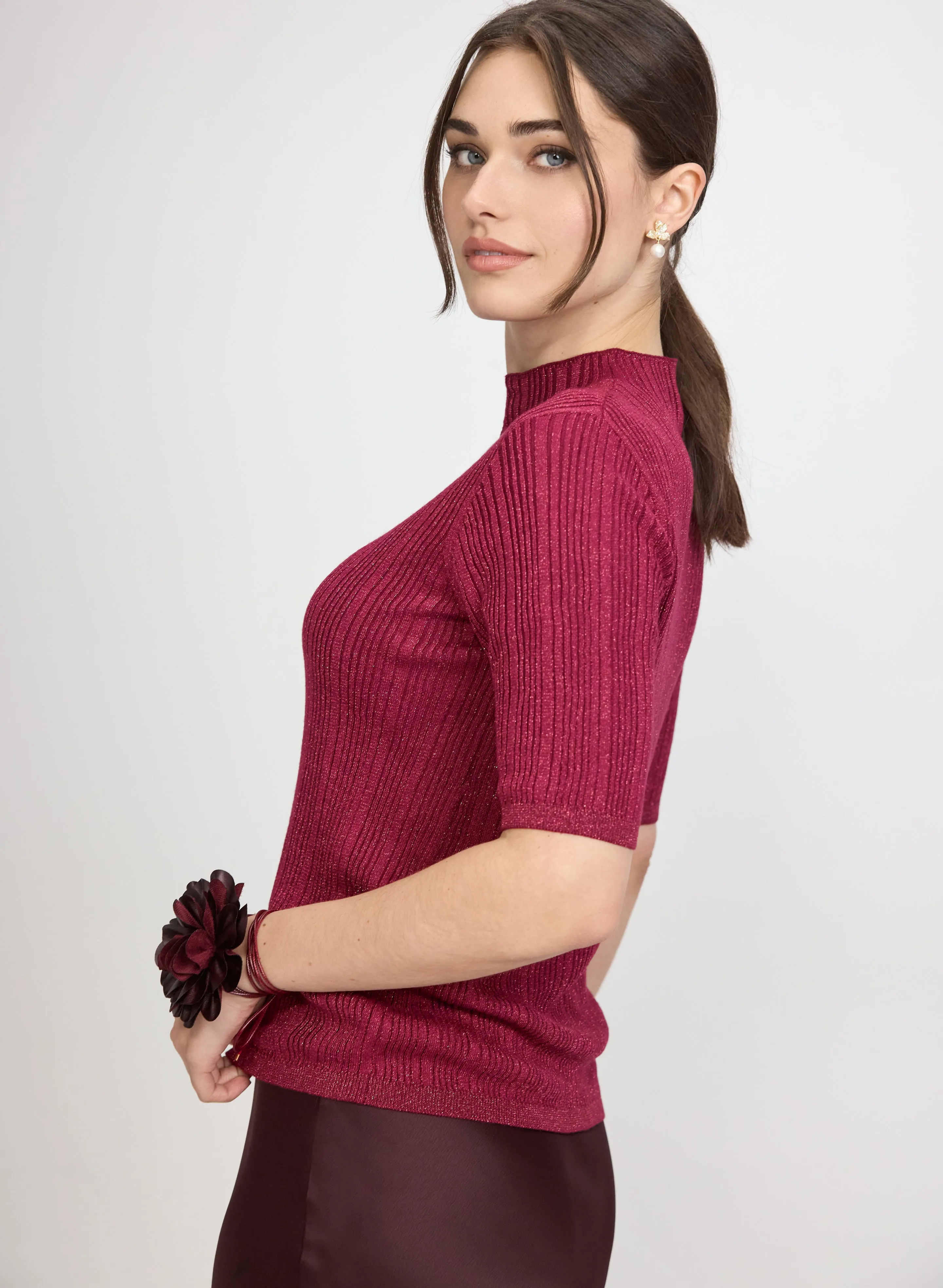 Metallic Knit Pullover sold by Laura product image thumbnail 5