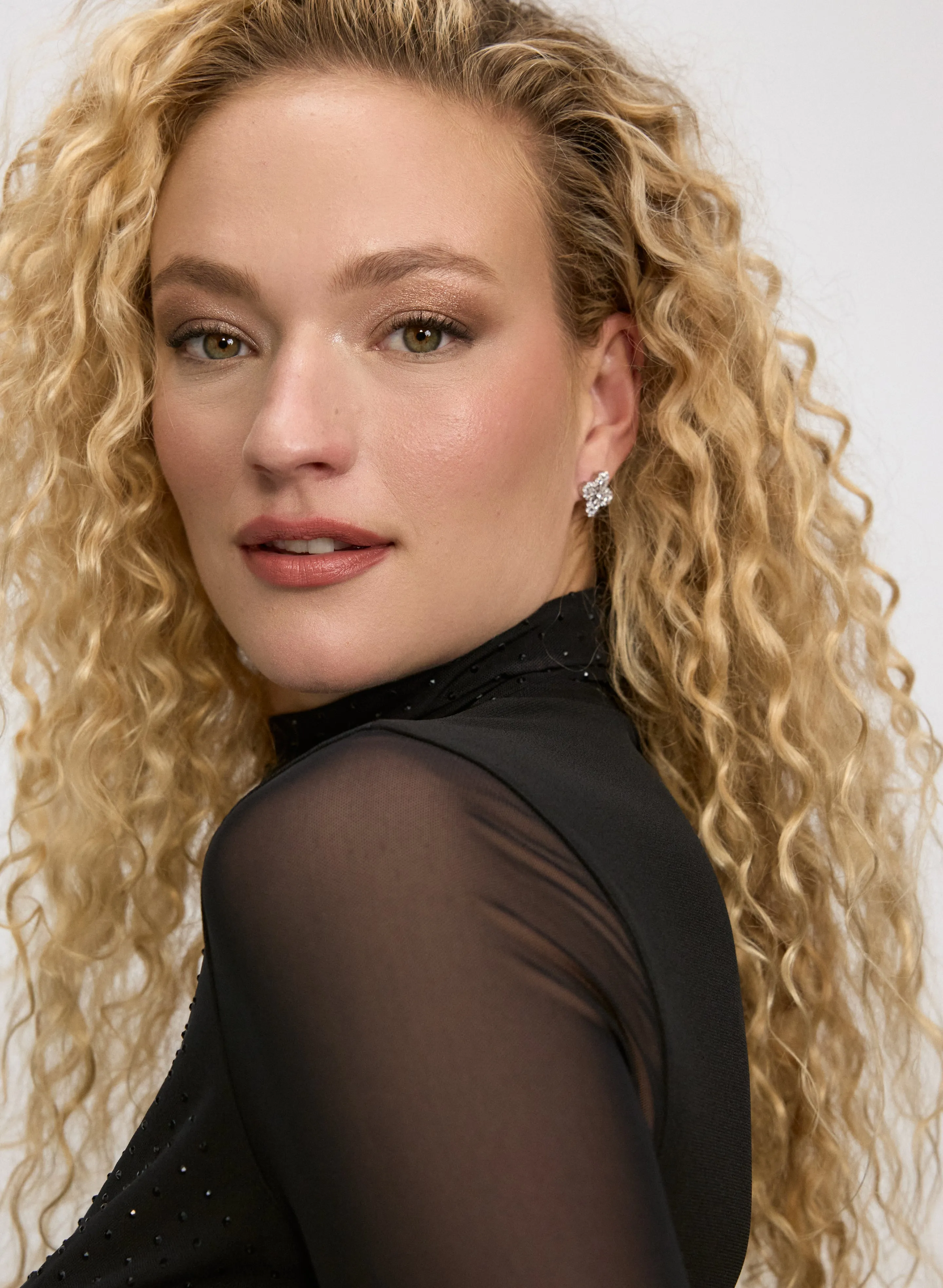 Mesh Tonal Embellished Top sold by Laura product image thumbnail 2