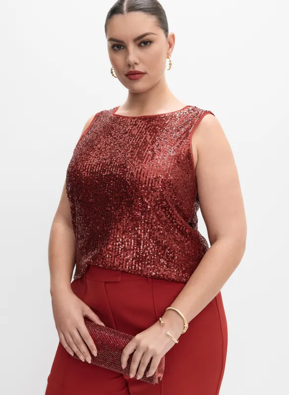 Melanie Lyne - Sequin Embellished Top sold by Laura