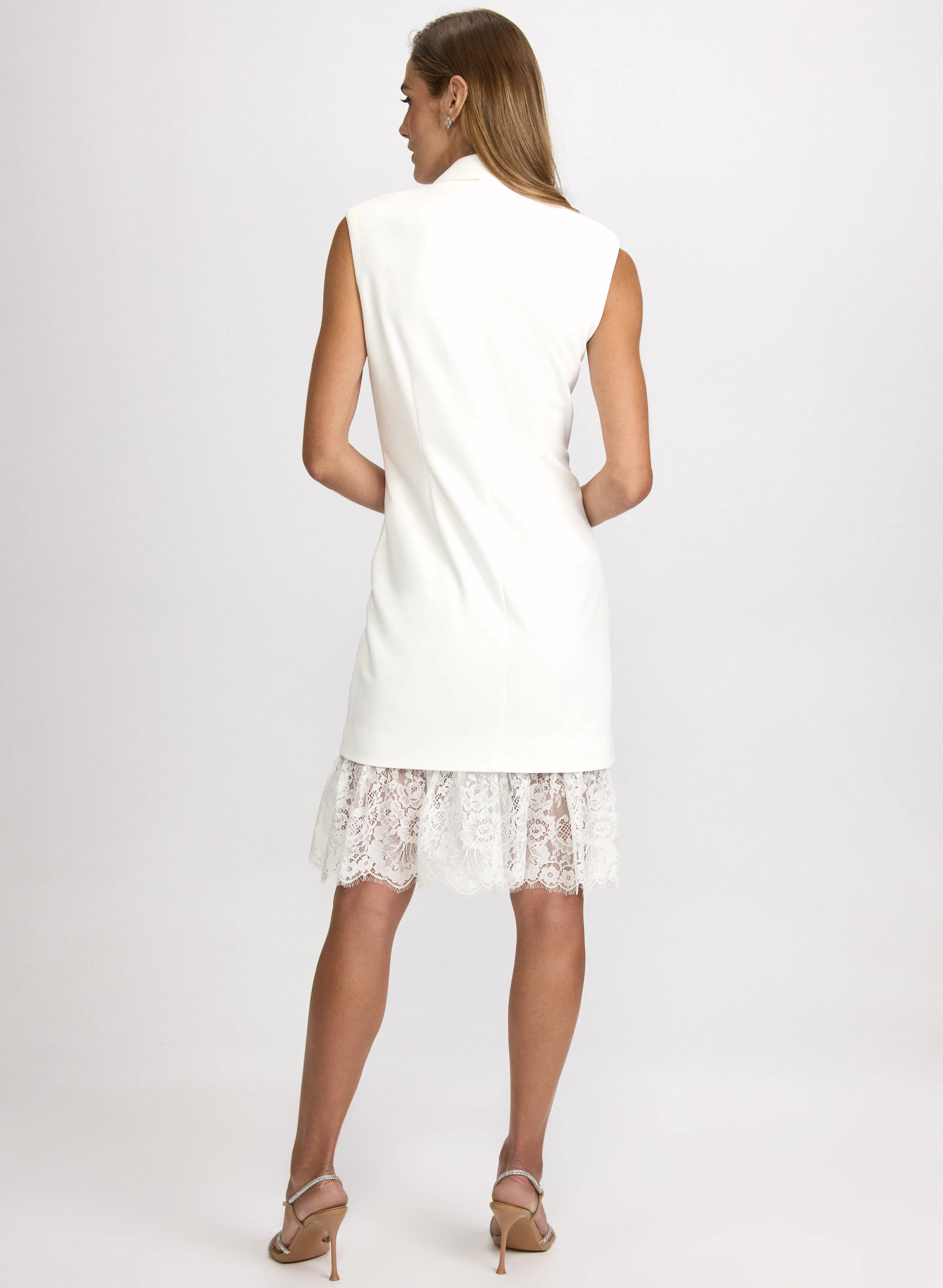 Lace Hem Tuxedo Dress sold by Laura product image thumbnail 4