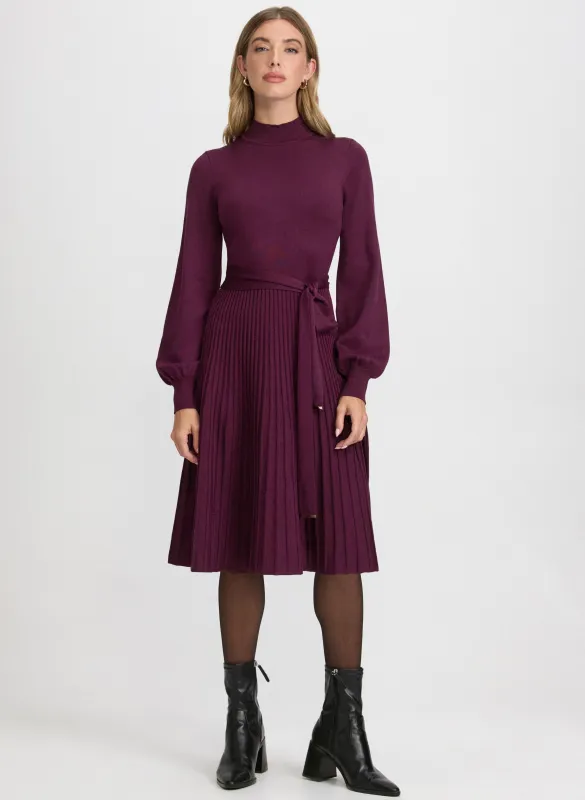 Pleated Sweater Dress made by Laura